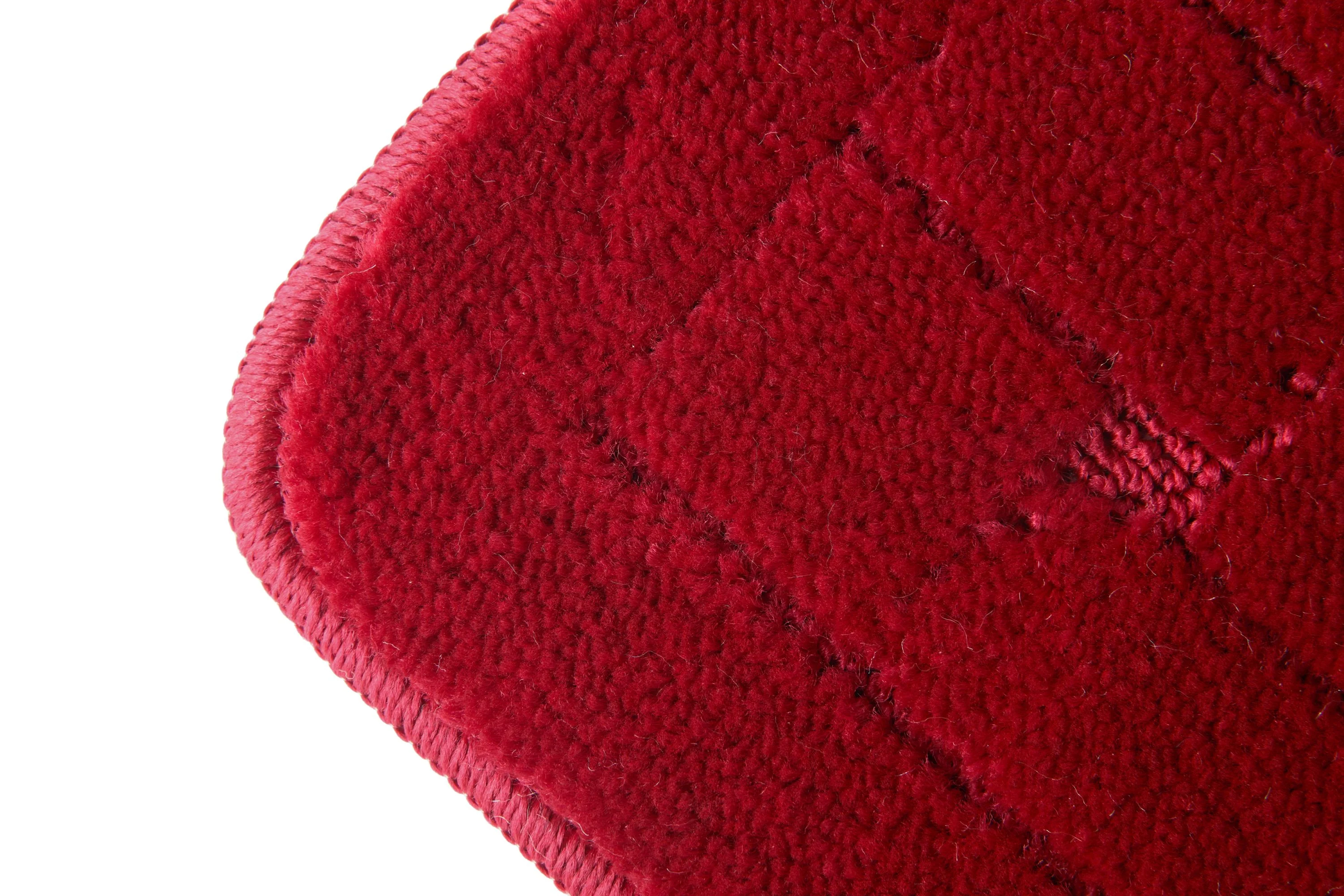 Orkney - Crosshatch 2 Pc Bath Set in Bordeaux - Image 3
