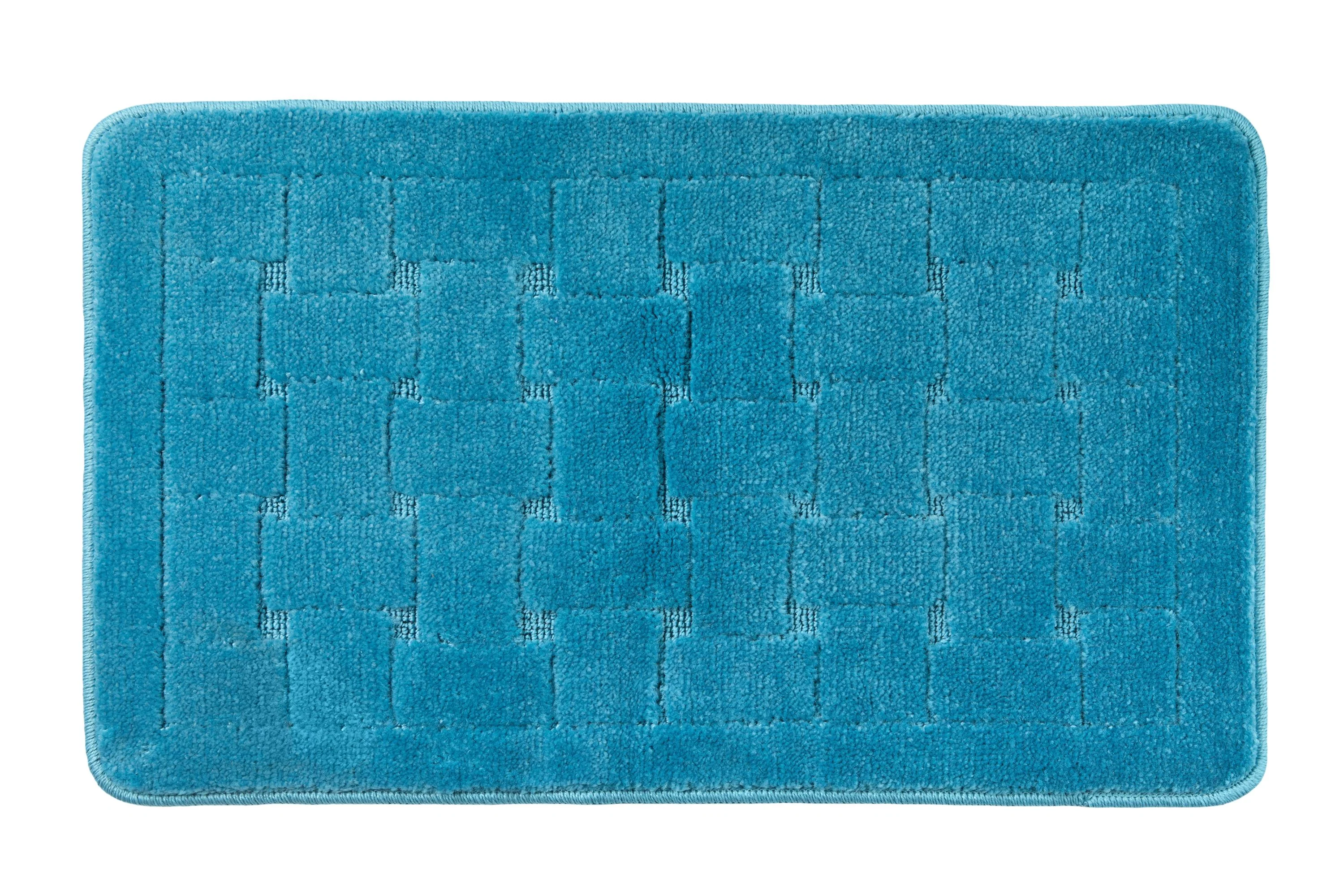 Orkney - Crosshatch Bath mat in Aqua