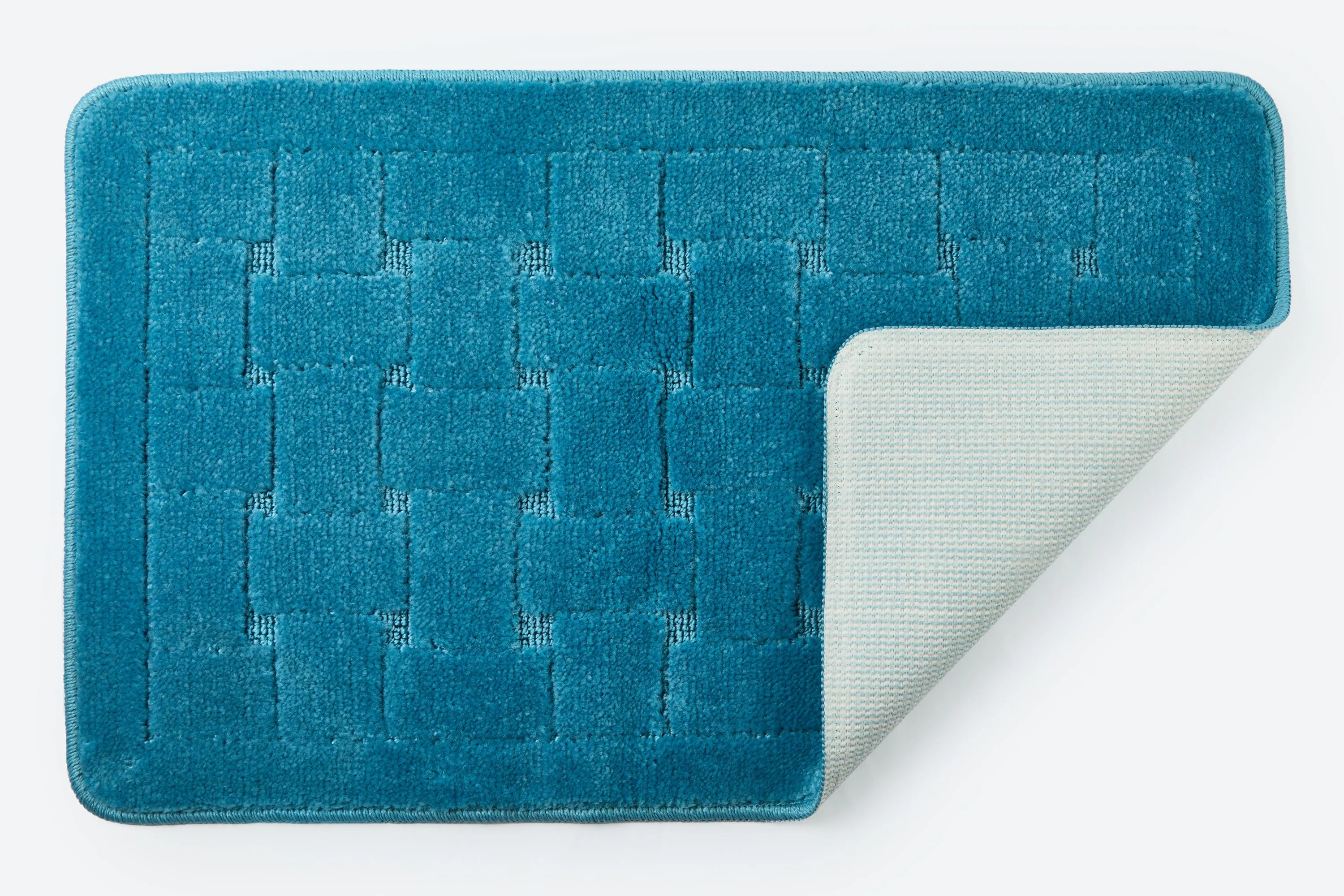 Orkney - Crosshatch Bath mat in Aqua - Image 5