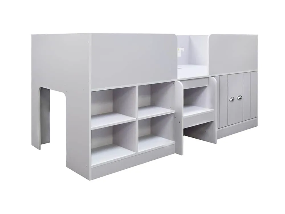 ORLANDO LOW SLEEPER SINGLE BED - DOVE GREY - Image 3