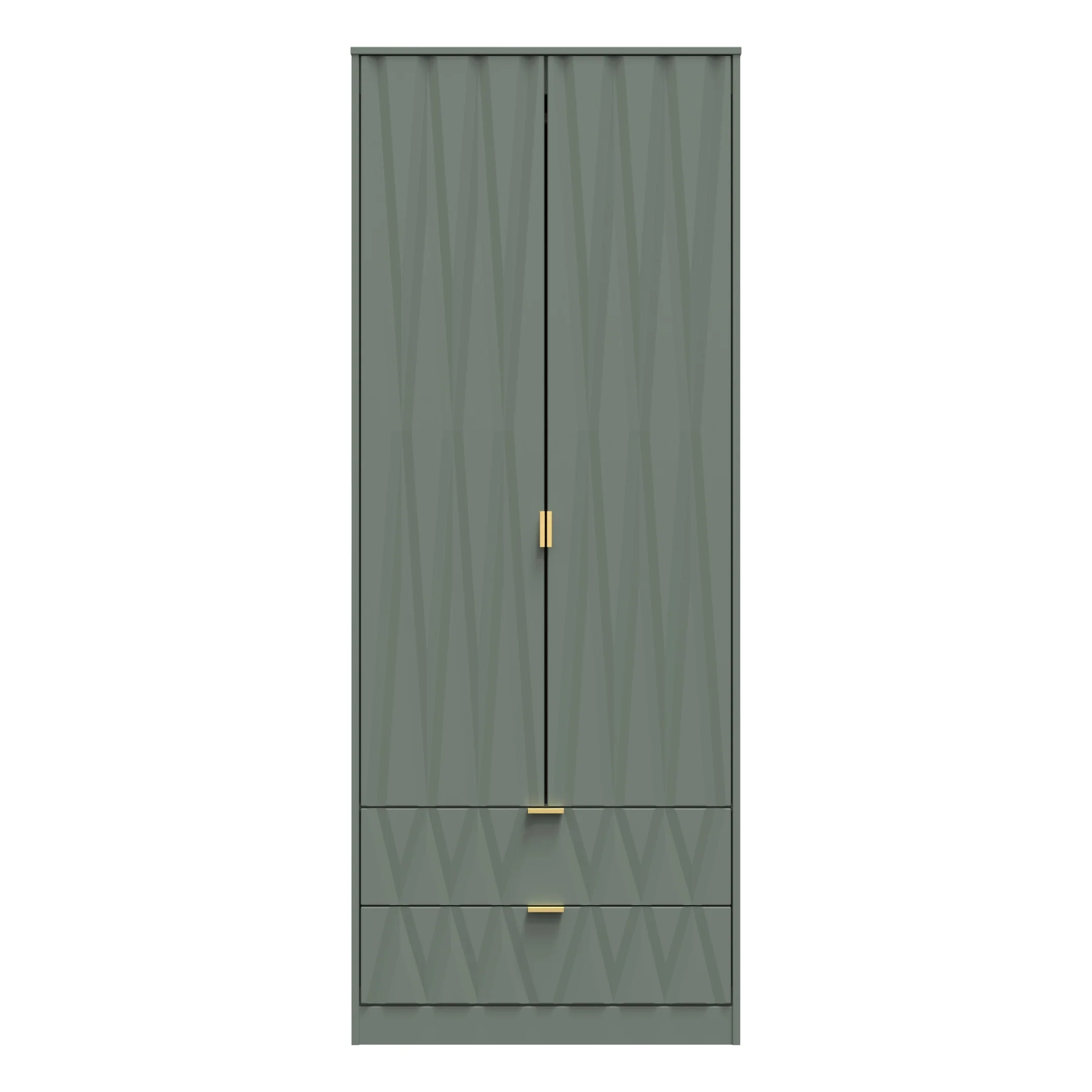 Ottawa Ready Assembled 2 Door 2 Drawer Wardrobe in Reed Green - Image 2