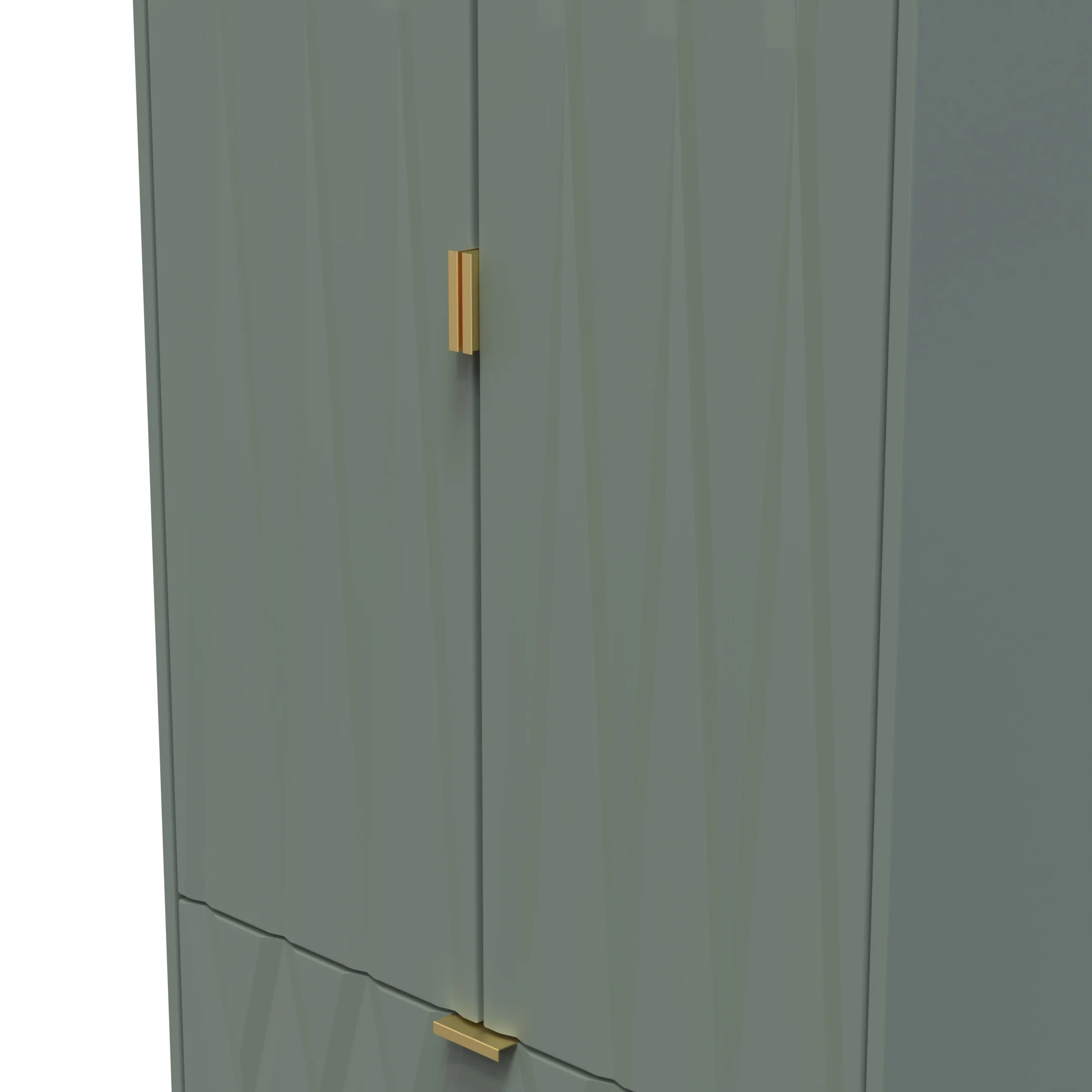 Ottawa Ready Assembled 2 Door 2 Drawer Wardrobe in Reed Green - Image 5