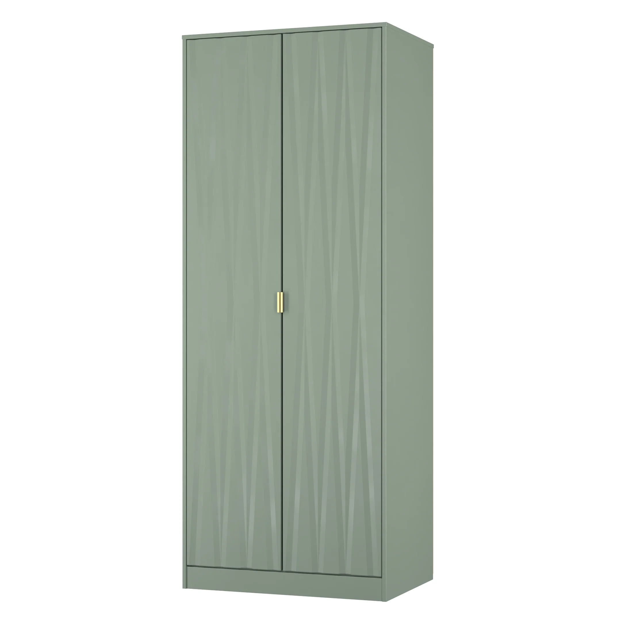 Ottawa Ready Assembled 2 Door Wardrobe in Reed Green - Image 4