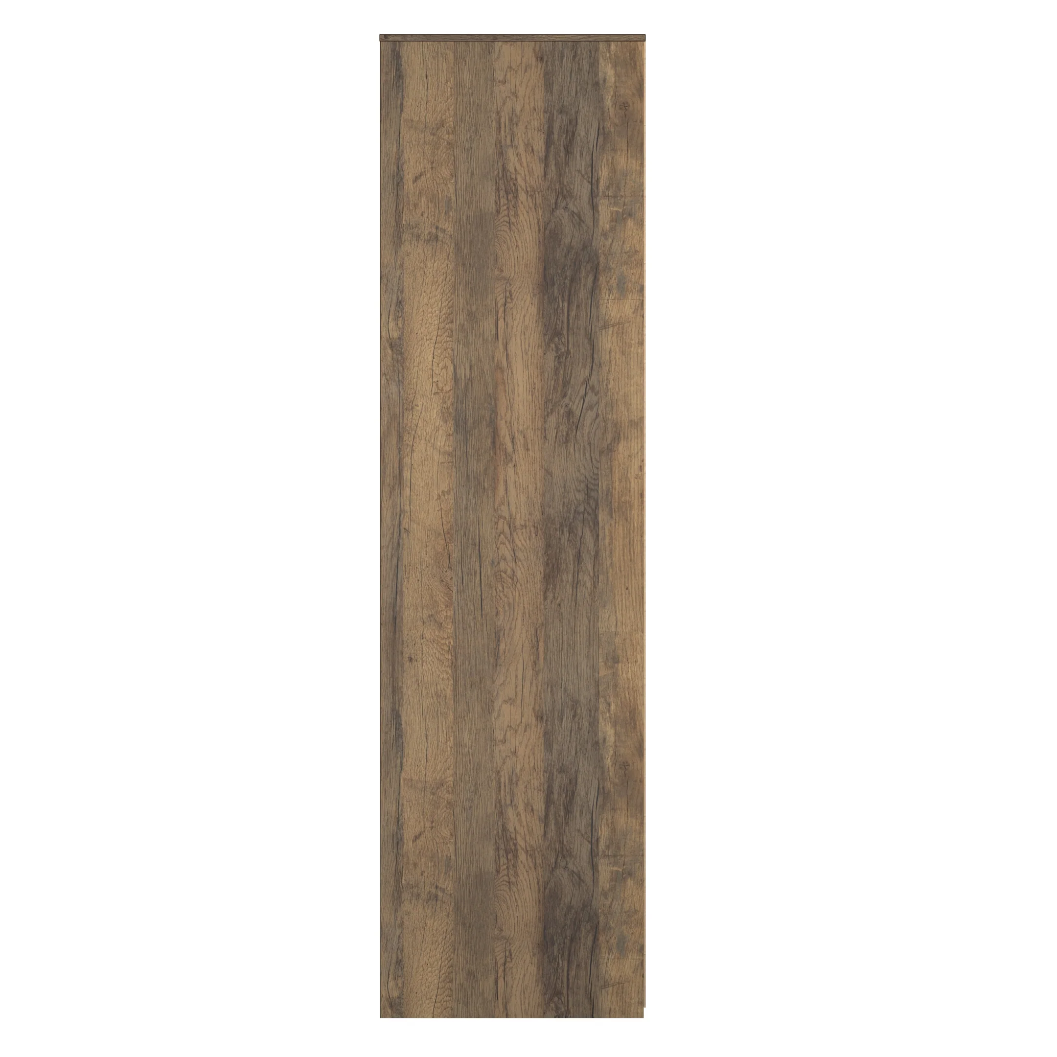 Ottawa Ready Assembled 2 Door Wardrobe in White Matt & Vintage Oak - Image 3
