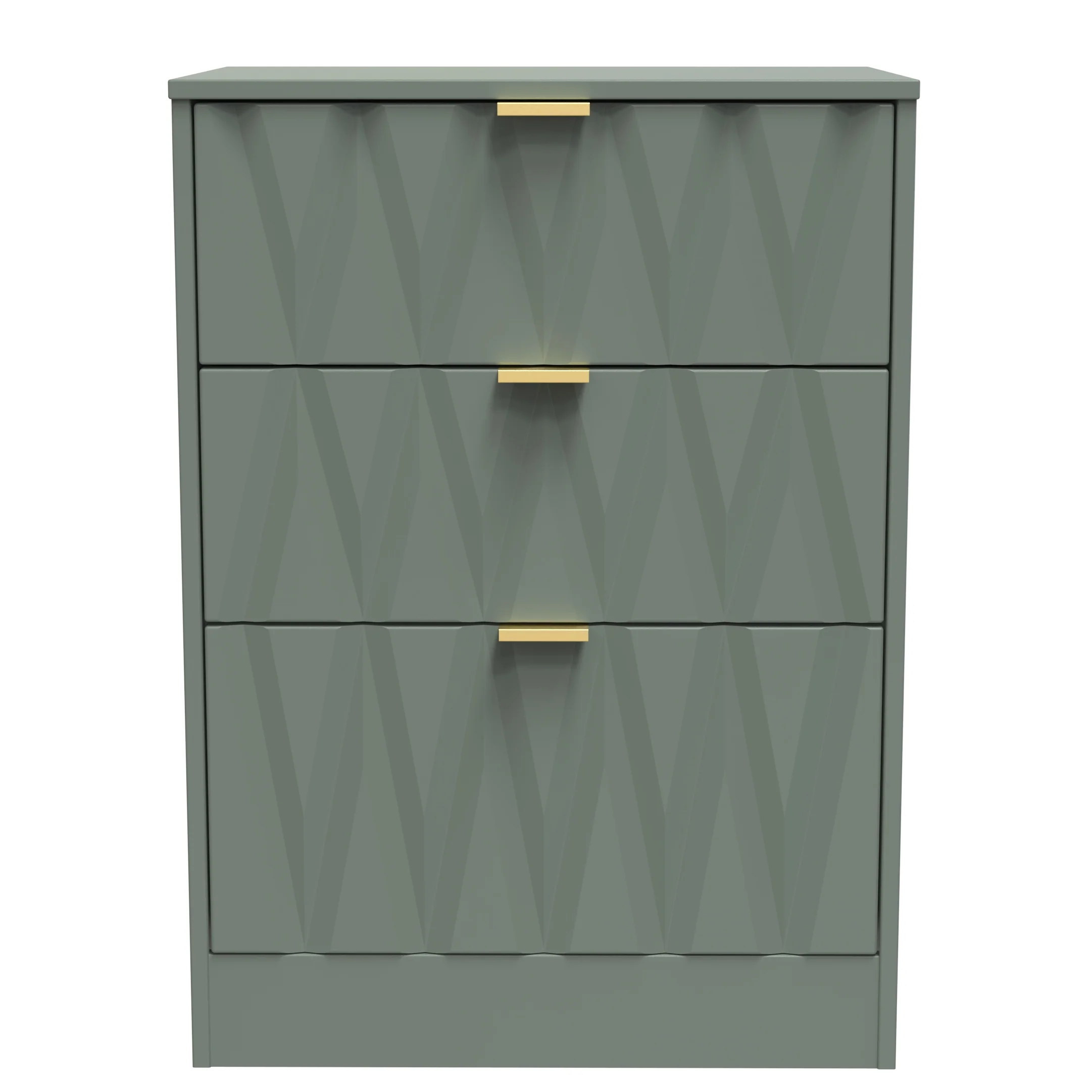 Ottawa Ready Assembled 3 Drawer Midi Deep Chest in Reed Green
