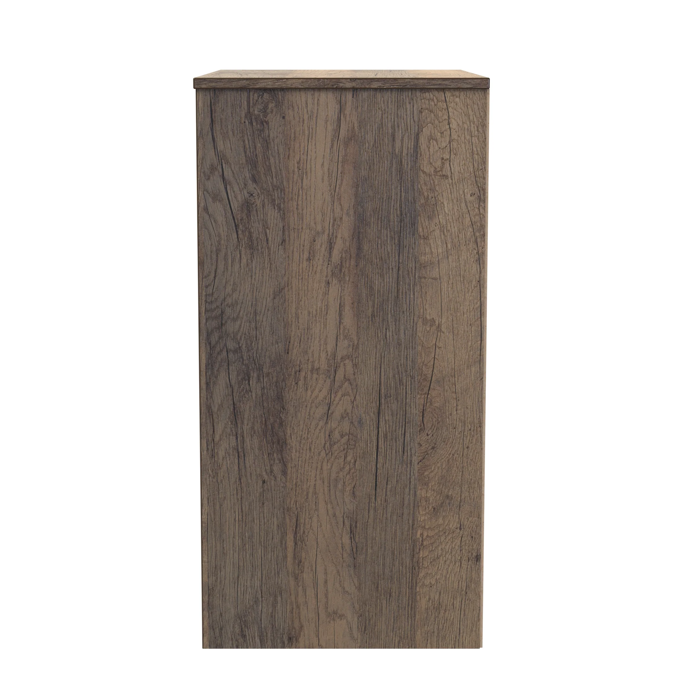 Ottawa Ready Assembled 3 Drawer Midi Deep Chest in White Matt & Vintage Oak - Image 2