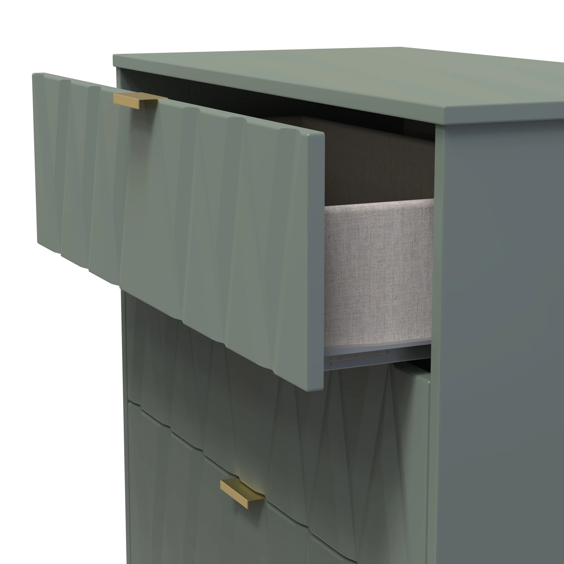 Ottawa Ready Assembled 4 Drawer Deep Chest in Reed Green - Image 6