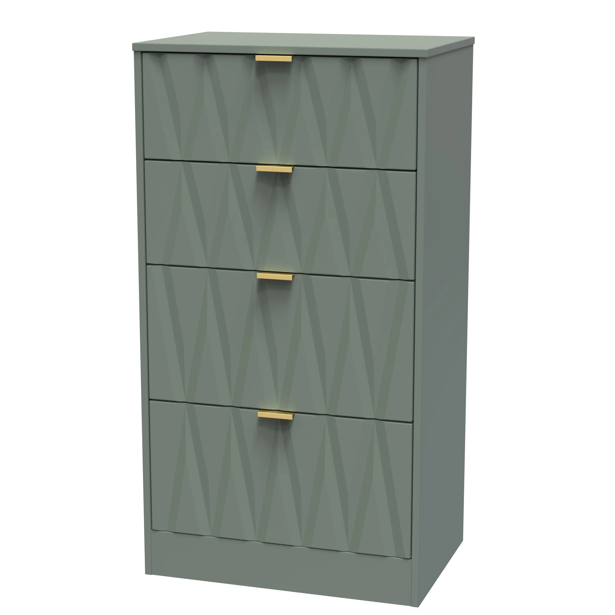 Ottawa Ready Assembled 4 Drawer Deep Midi Chest in Reed Green - Image 3