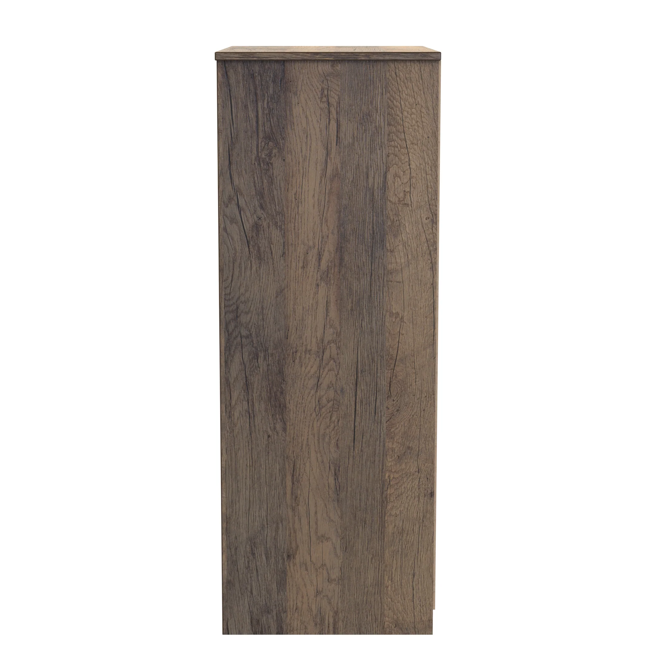 Ottawa Ready Assembled 4 Drawer Deep Midi Chest in White Matt & Vintage Oak - Image 2
