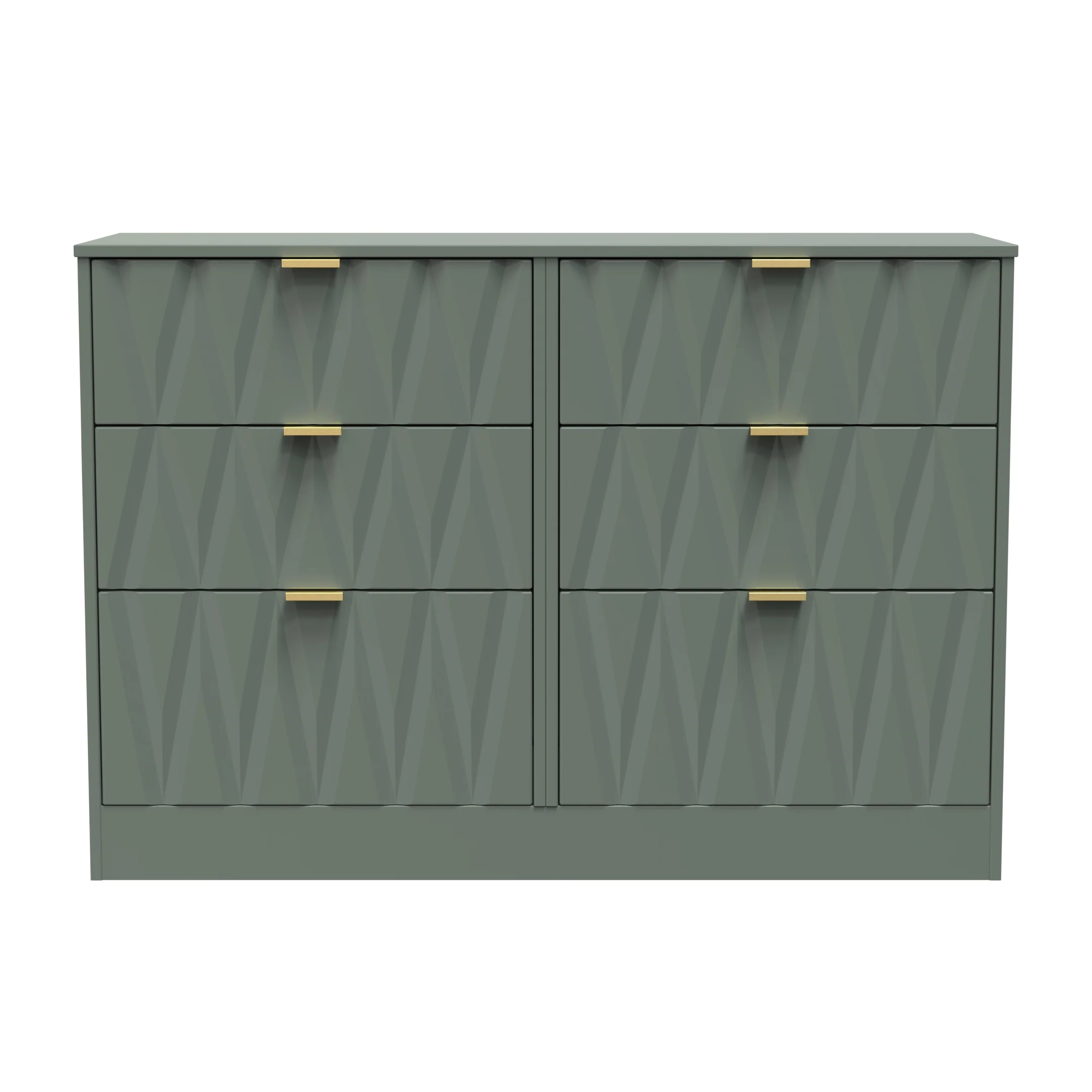 Ottawa Ready Assembled 6 Drawer Wide Chest in Reed Green - Image 2