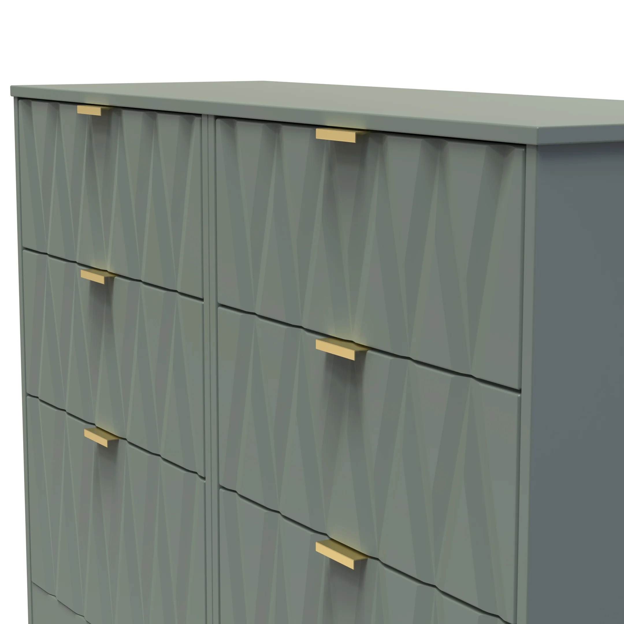 Ottawa Ready Assembled 6 Drawer Wide Chest in Reed Green - Image 5