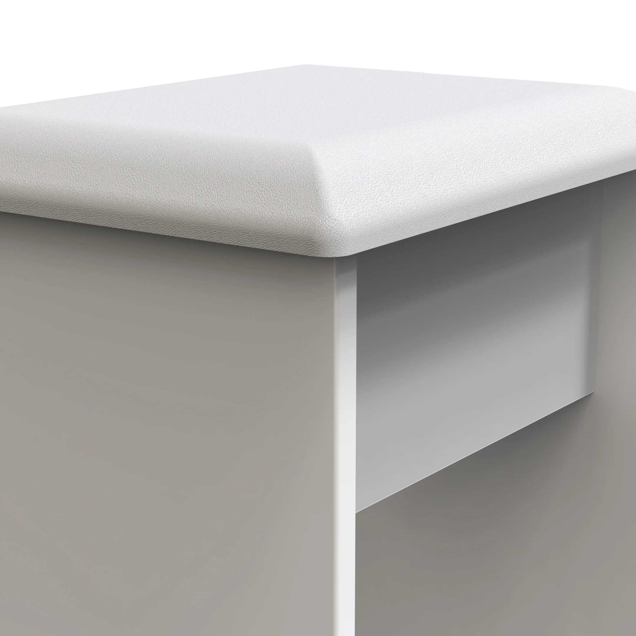 Ottawa Ready Assembled Stool in White Matt - Image 4