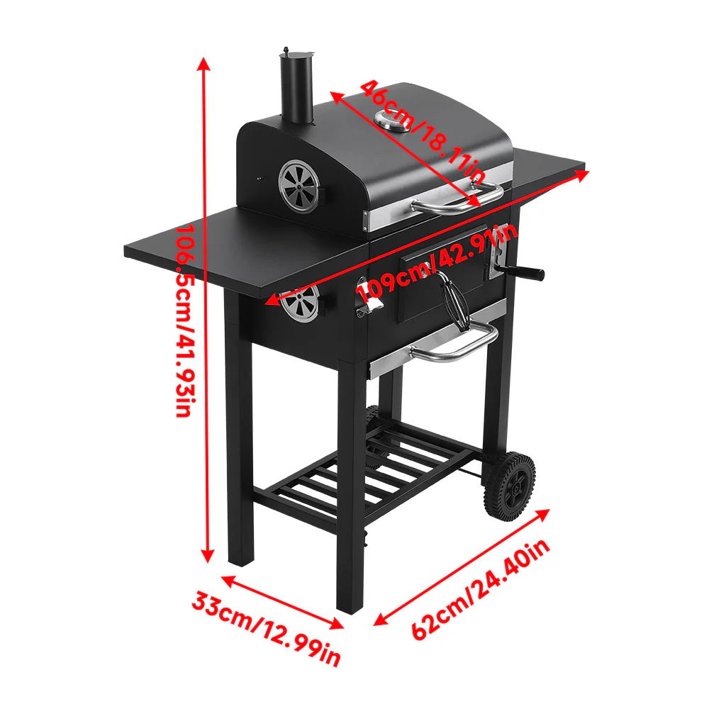 Outdoor Carbon Steel Charcoal Grill - Image 11