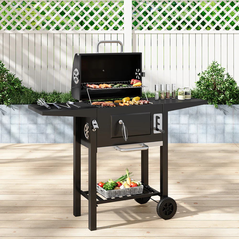 Outdoor Carbon Steel Charcoal Grill - Image 2