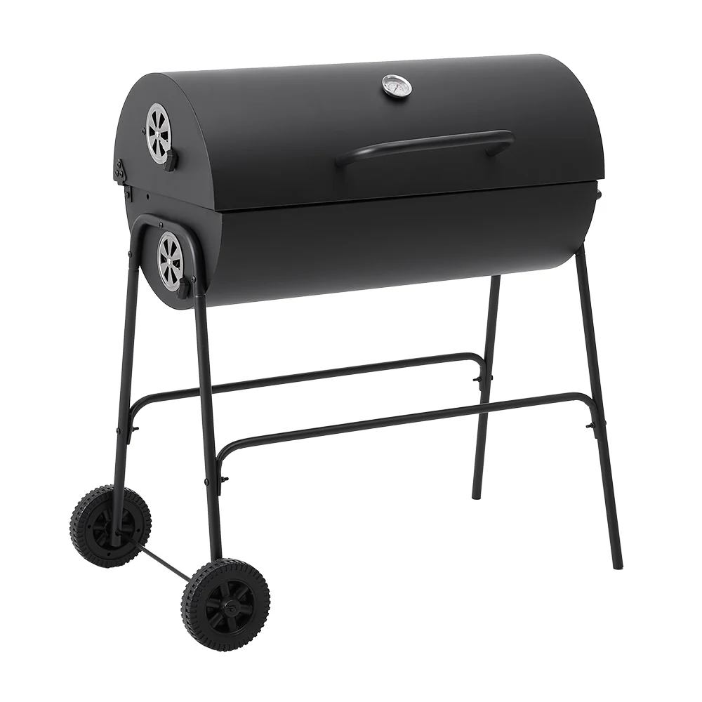 Outdoor Garden Charcoal Smoker BBQ Grill With Wheels - Image 3