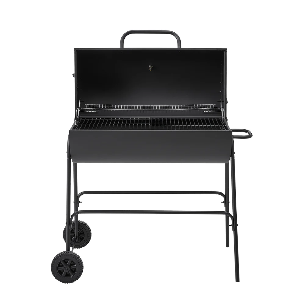 Outdoor Garden Charcoal Smoker BBQ Grill With Wheels - Image 4