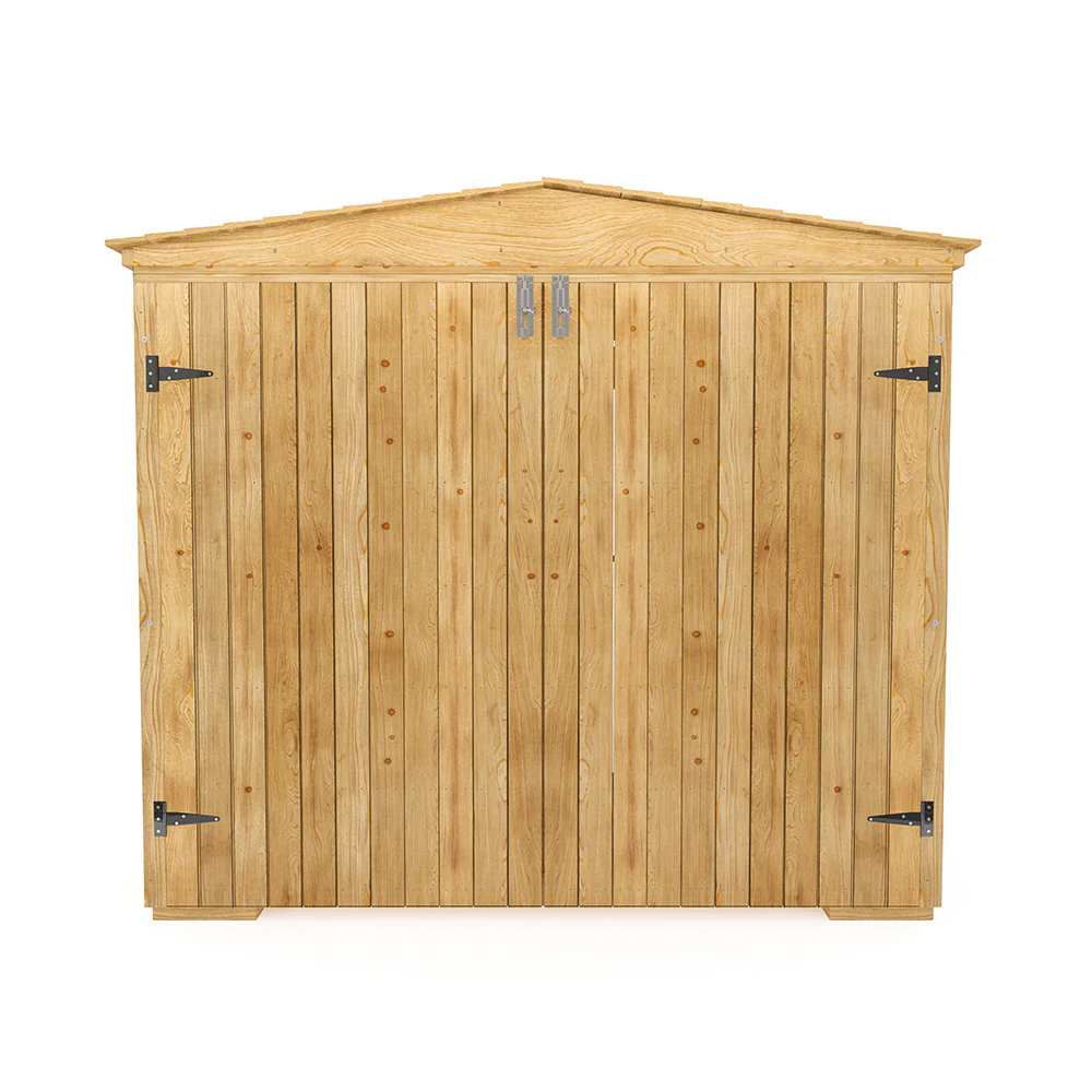 Outdoor Wooden Garden Storage Tool Shed Cabinet - Image 4