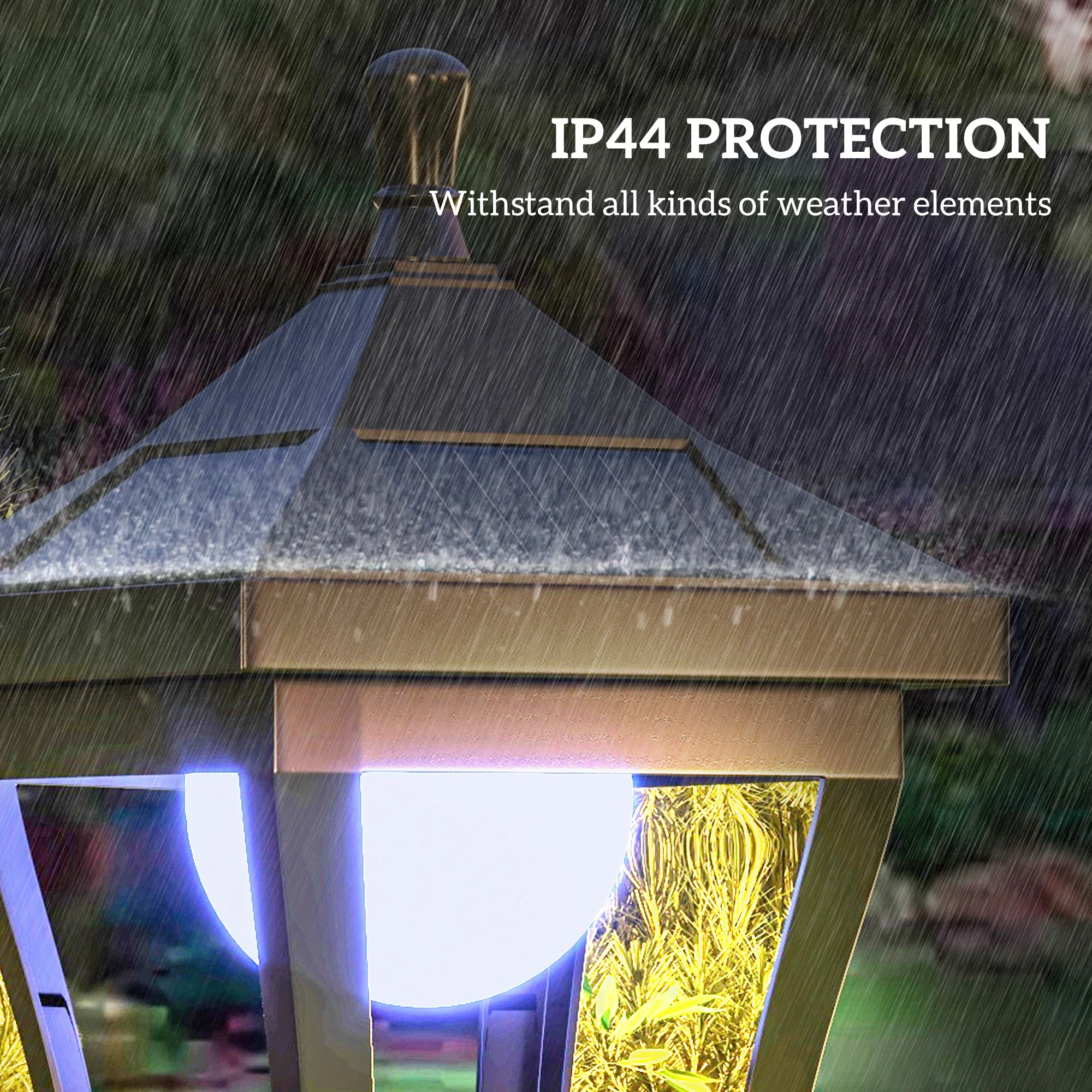 Outsunny 1.3 M LED Garden Lamp Post Light, Waterproof IP44, Cool White - Image 7