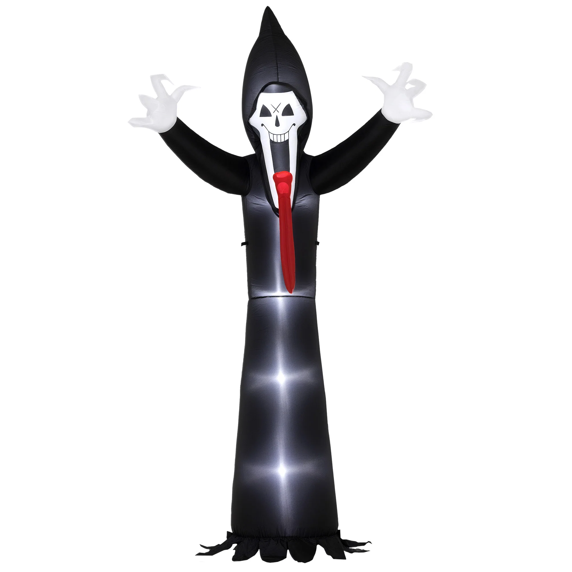 Outsunny 10 FT Grim Reaper Halloween Inflatable for Indoor, Outdoor Party