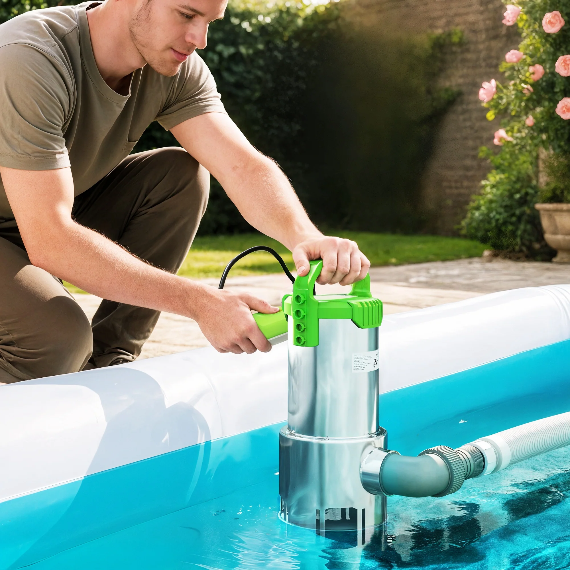Outsunny 1100W Water Pump With Float Switch, 18500L/H Electric Sump Pump - Image 2