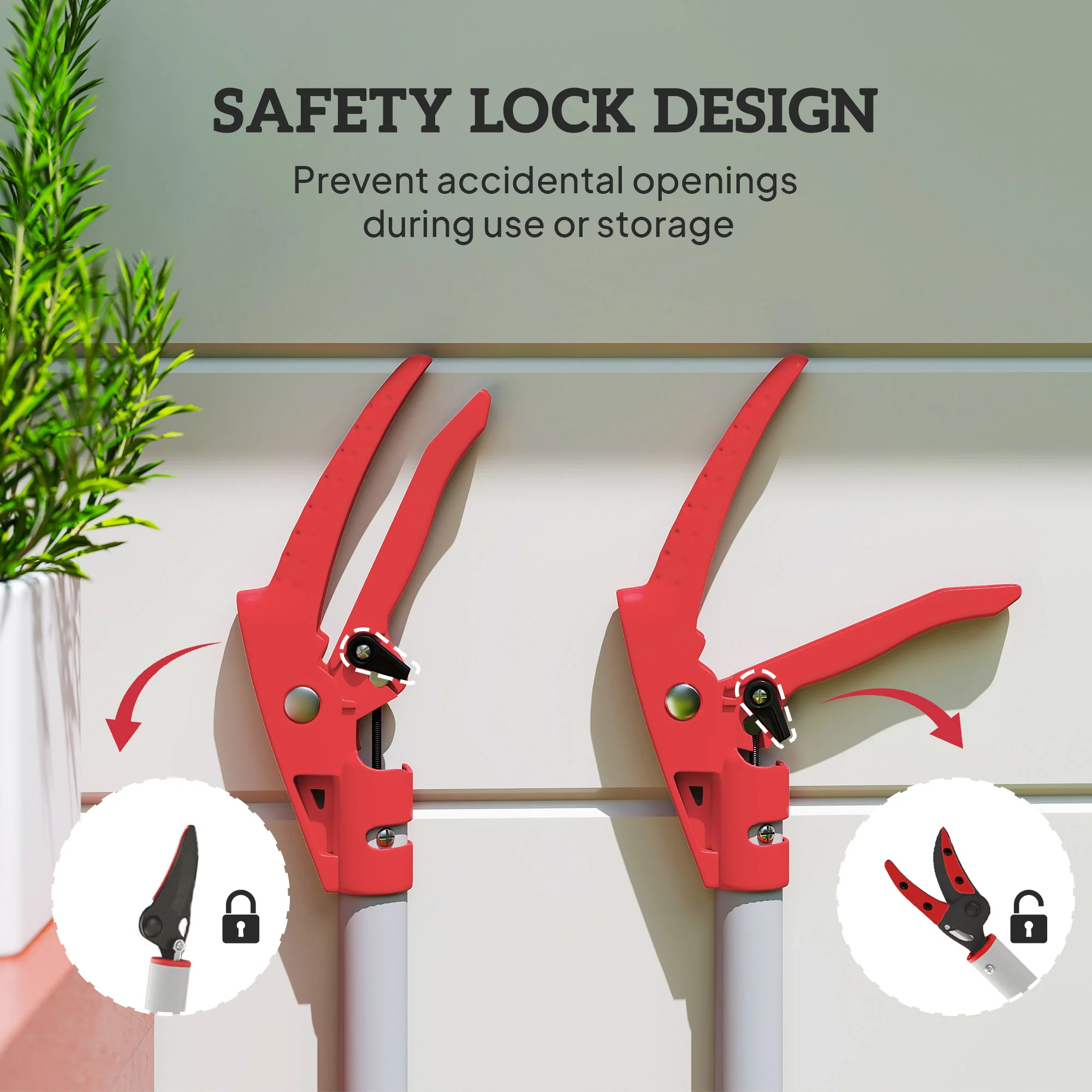 Outsunny 120 cm Tree Pruner Long Reach, Lightweight & Strong - Image 6