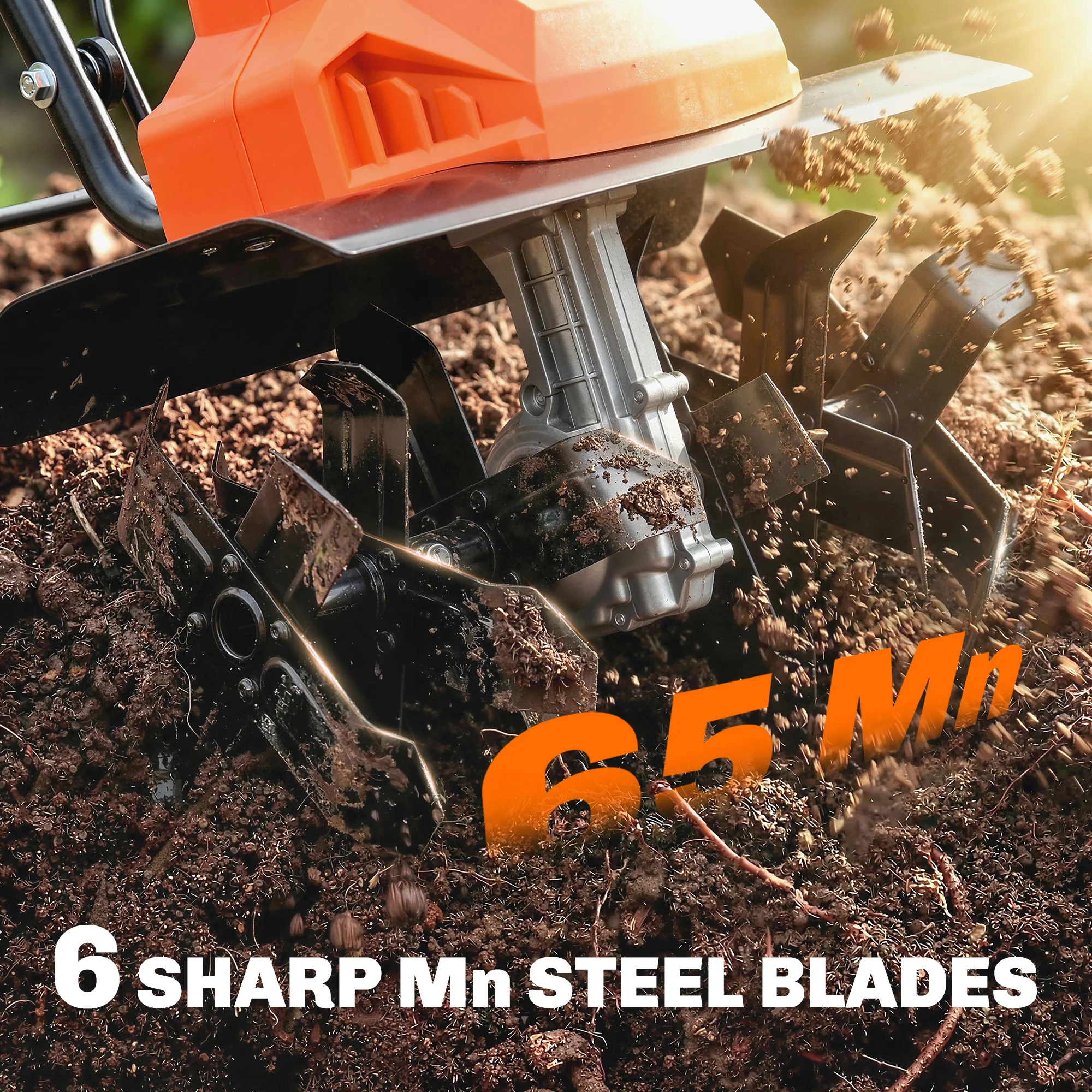 Outsunny 1500W Electric Tiller With 40cm Working Width, 20cm Tilling Depth - Image 4