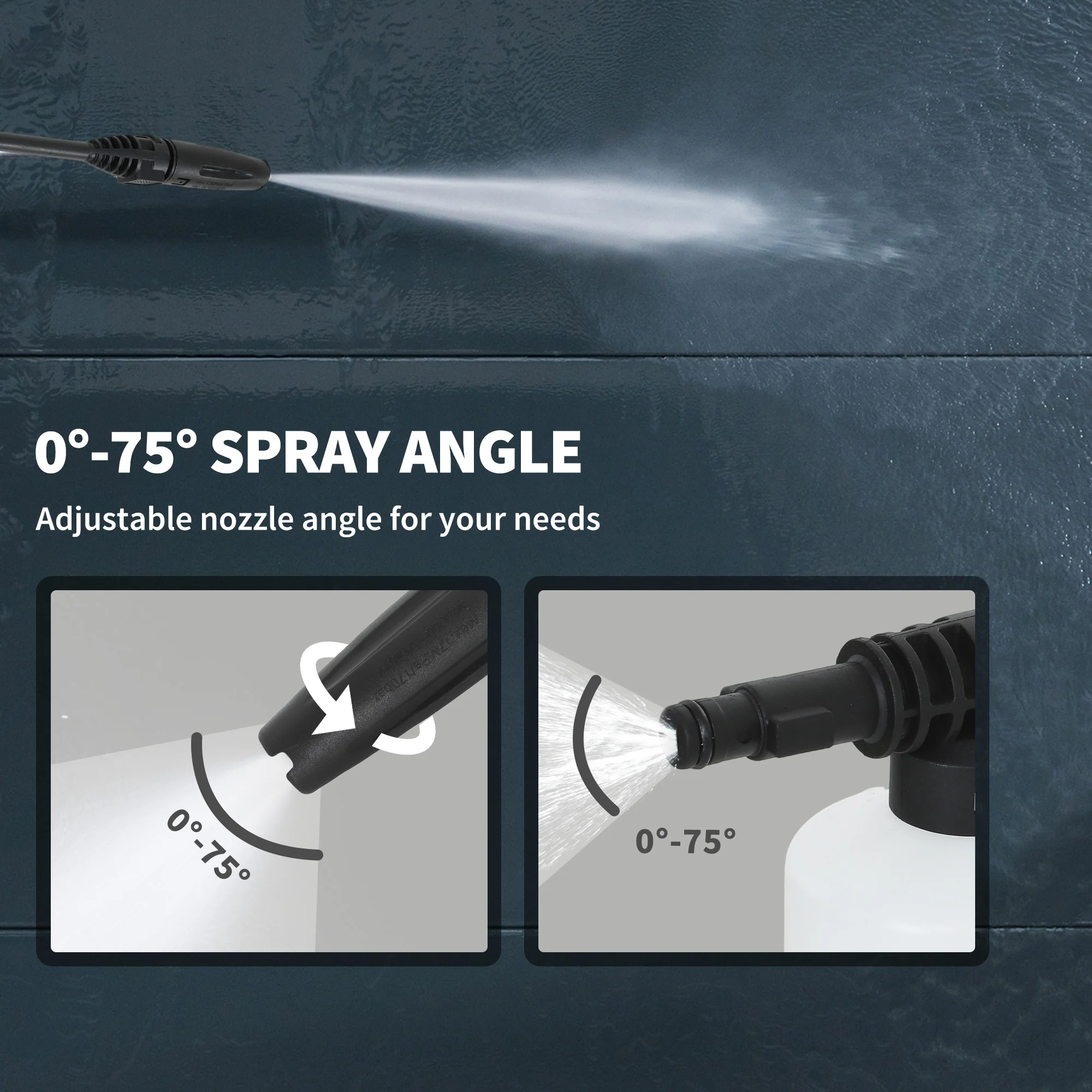 Outsunny 1800W Power Washer 150 Bar Pressure With Adjustable Nozzle - Image 13