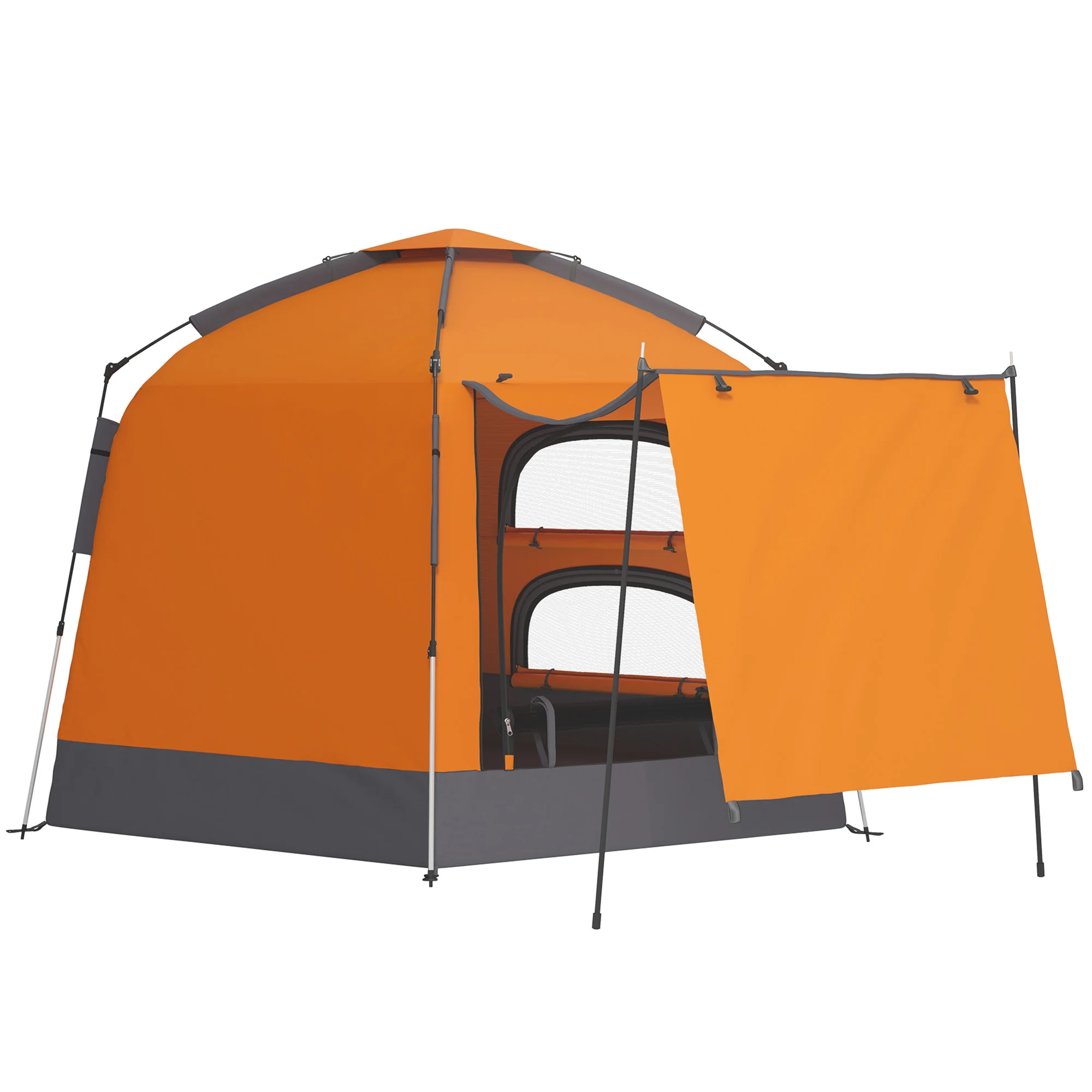 Outsunny 2-4 Person Tent, Instant Pop Up Camping Tent - Image 10