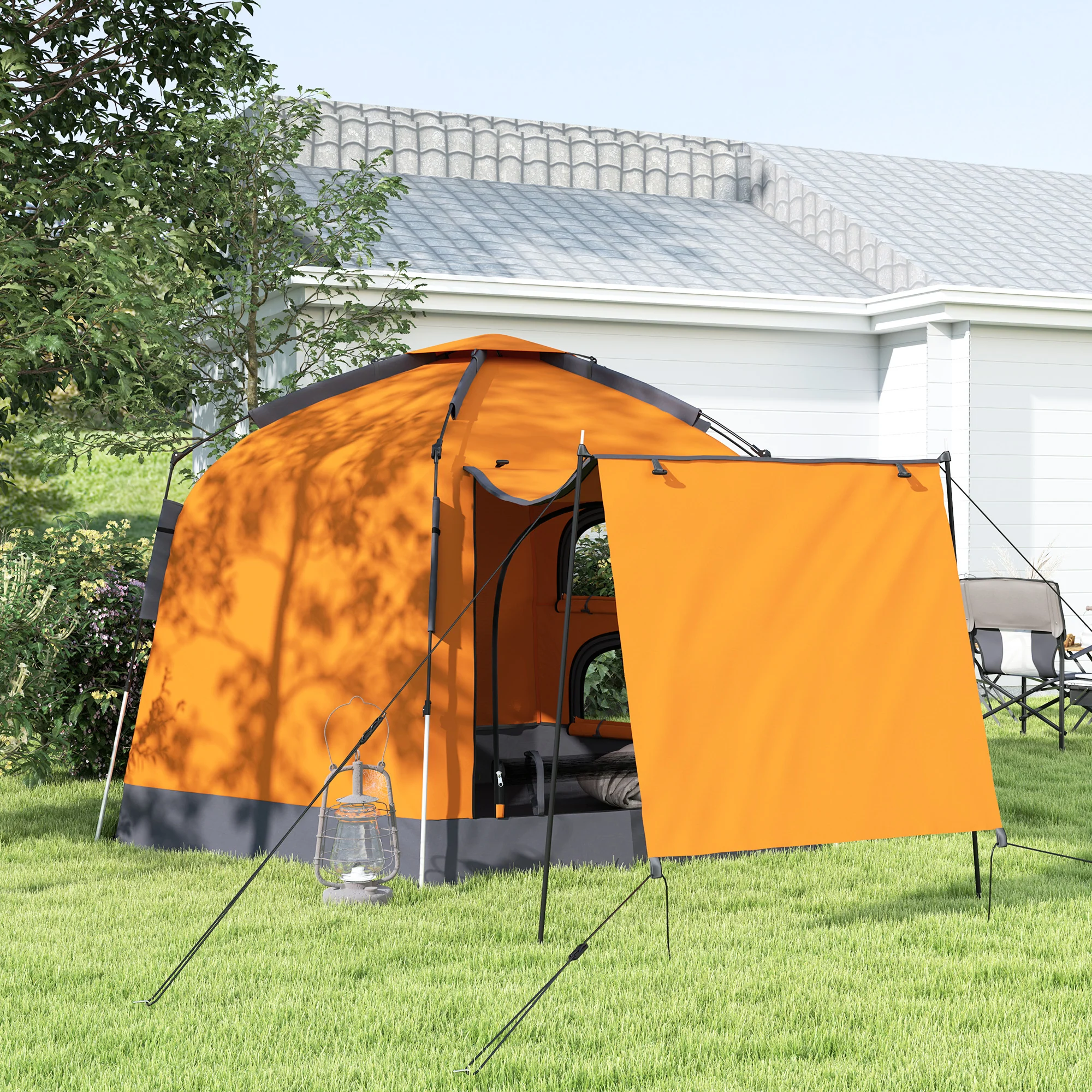 Outsunny 2-4 Person Tent, Instant Pop Up Camping Tent - Image 16
