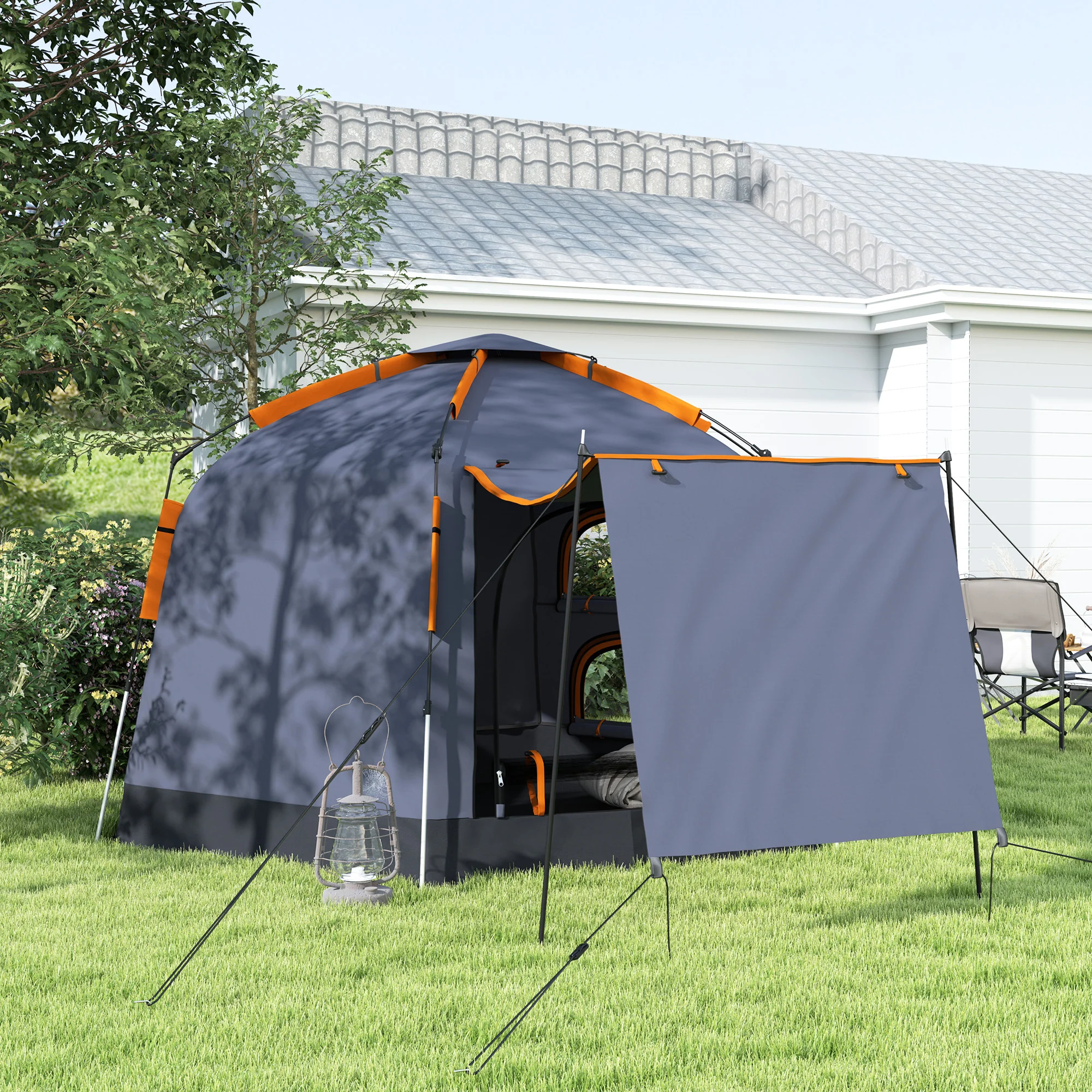 Outsunny 2-4 Person Tent, Instant Pop Up Camping Tent - Image 7