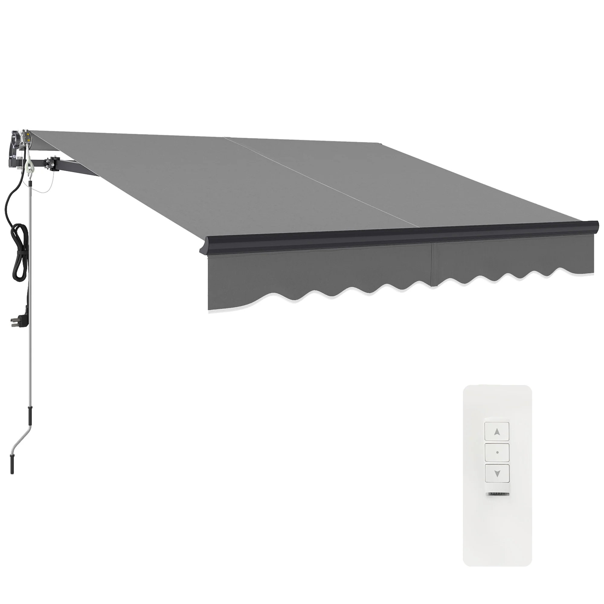 Outsunny 2.5 x 2m Electric Retractable Awning w/ Aluminium Frame - Image 10