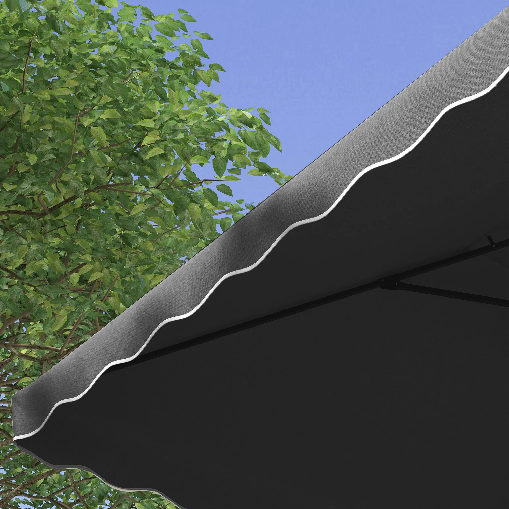 Outsunny 2.5m Cantilever Garden Parasol Umbrella With Cross Base - Image 16