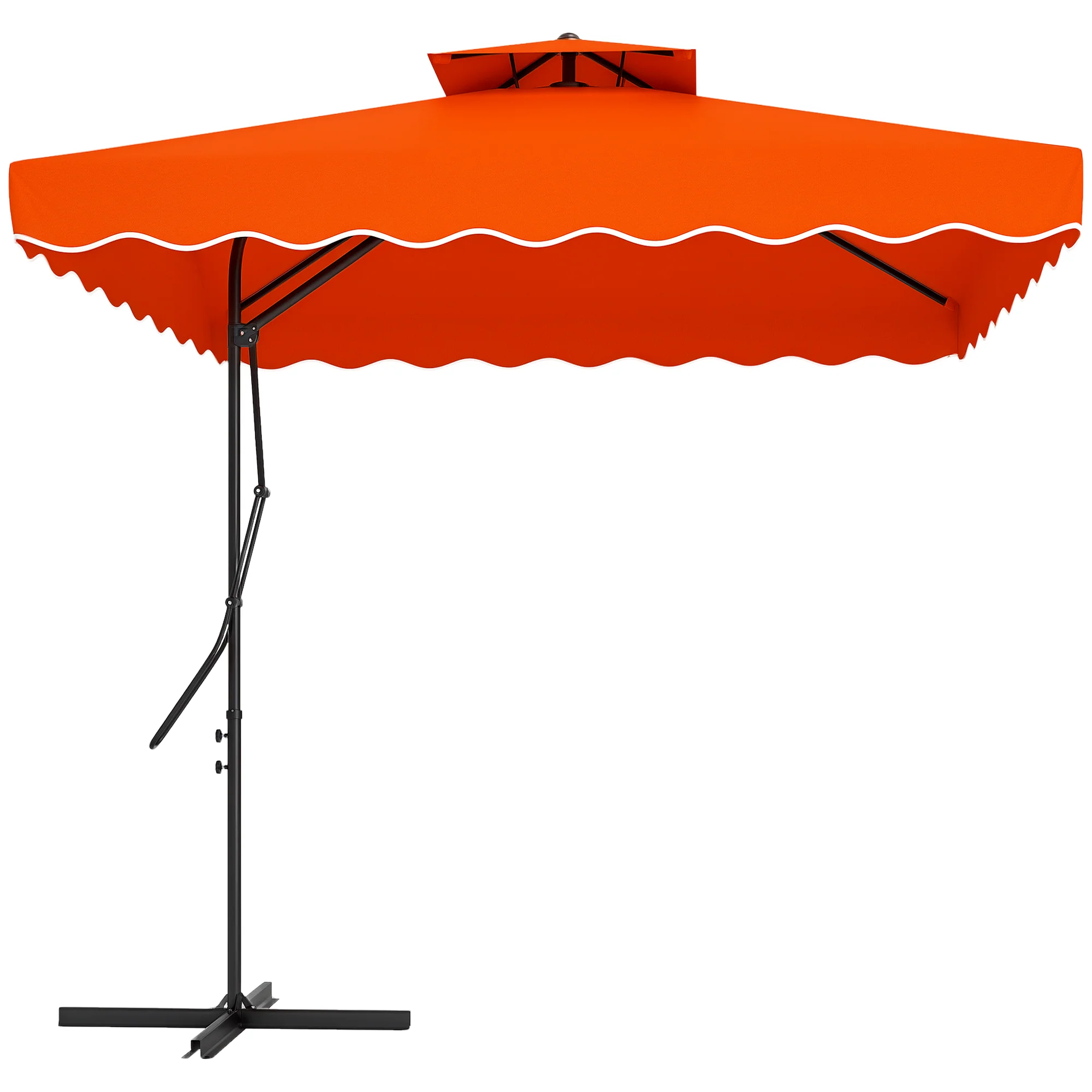 Outsunny 2.5m Cantilever Garden Parasol Umbrella With Cross Base - Image 19