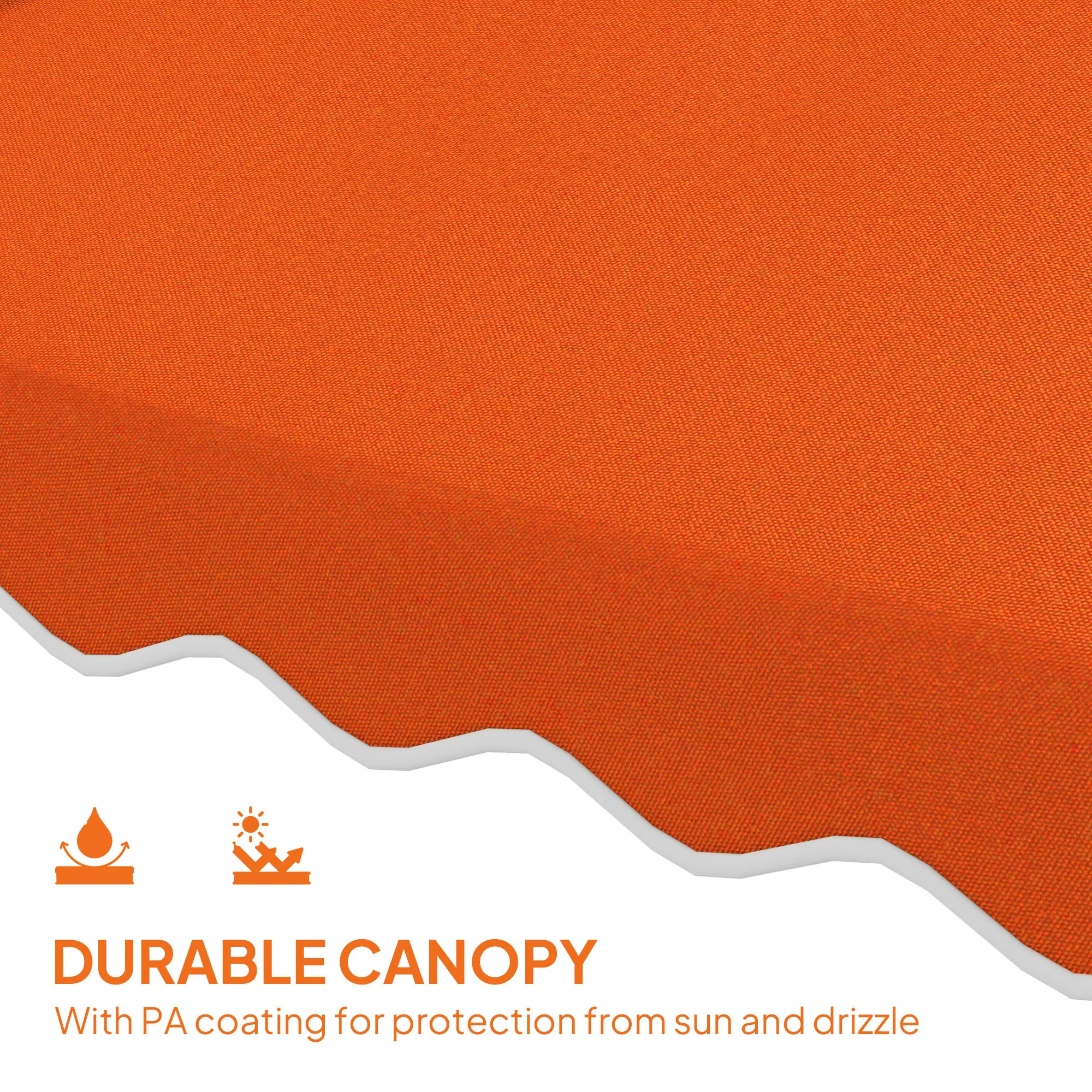 Outsunny 2.5m Cantilever Garden Parasol Umbrella With Cross Base - Image 22
