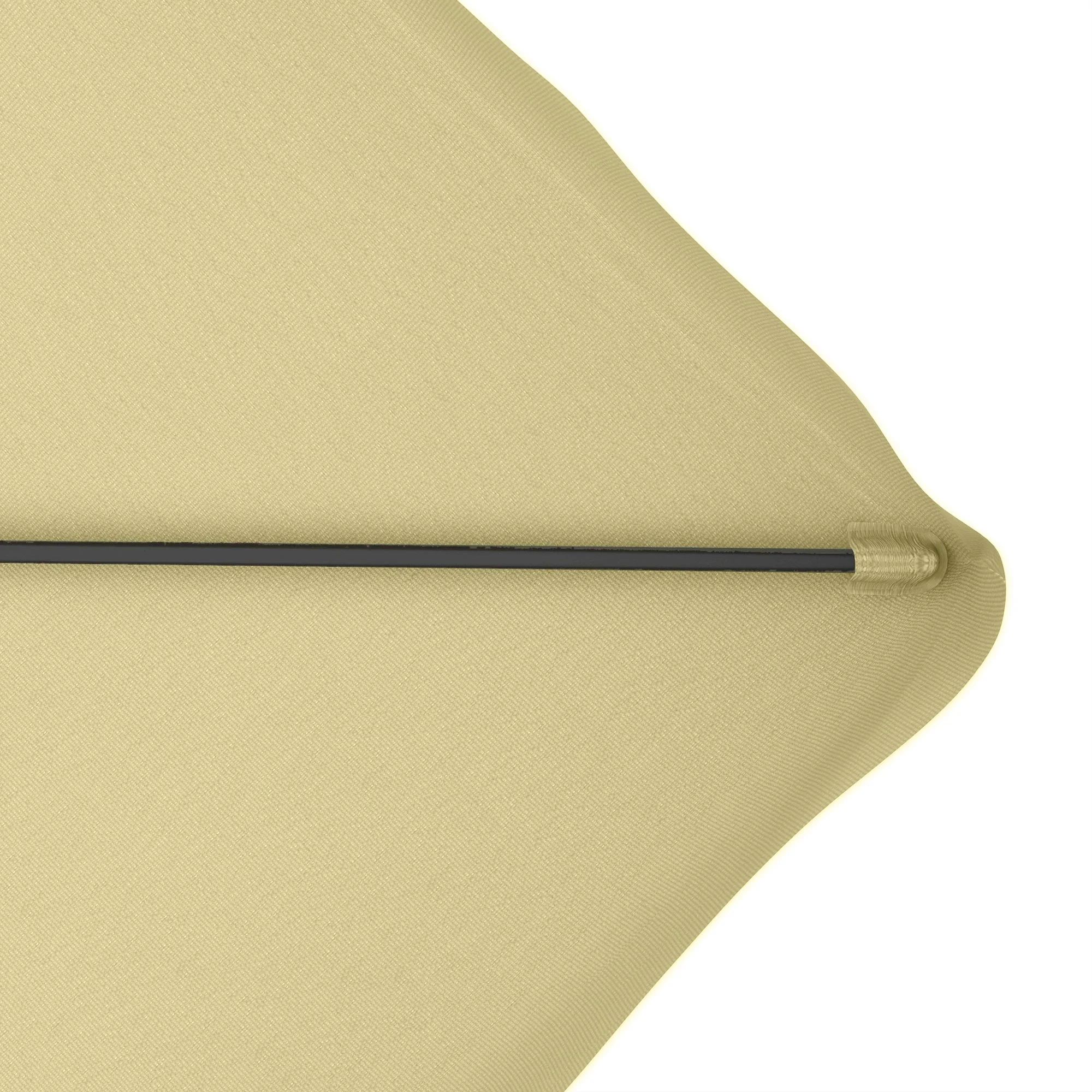 Outsunny 2.5m Square Cantilever Garden Parasol Umbrella with Cross Base, Beige - Image 9