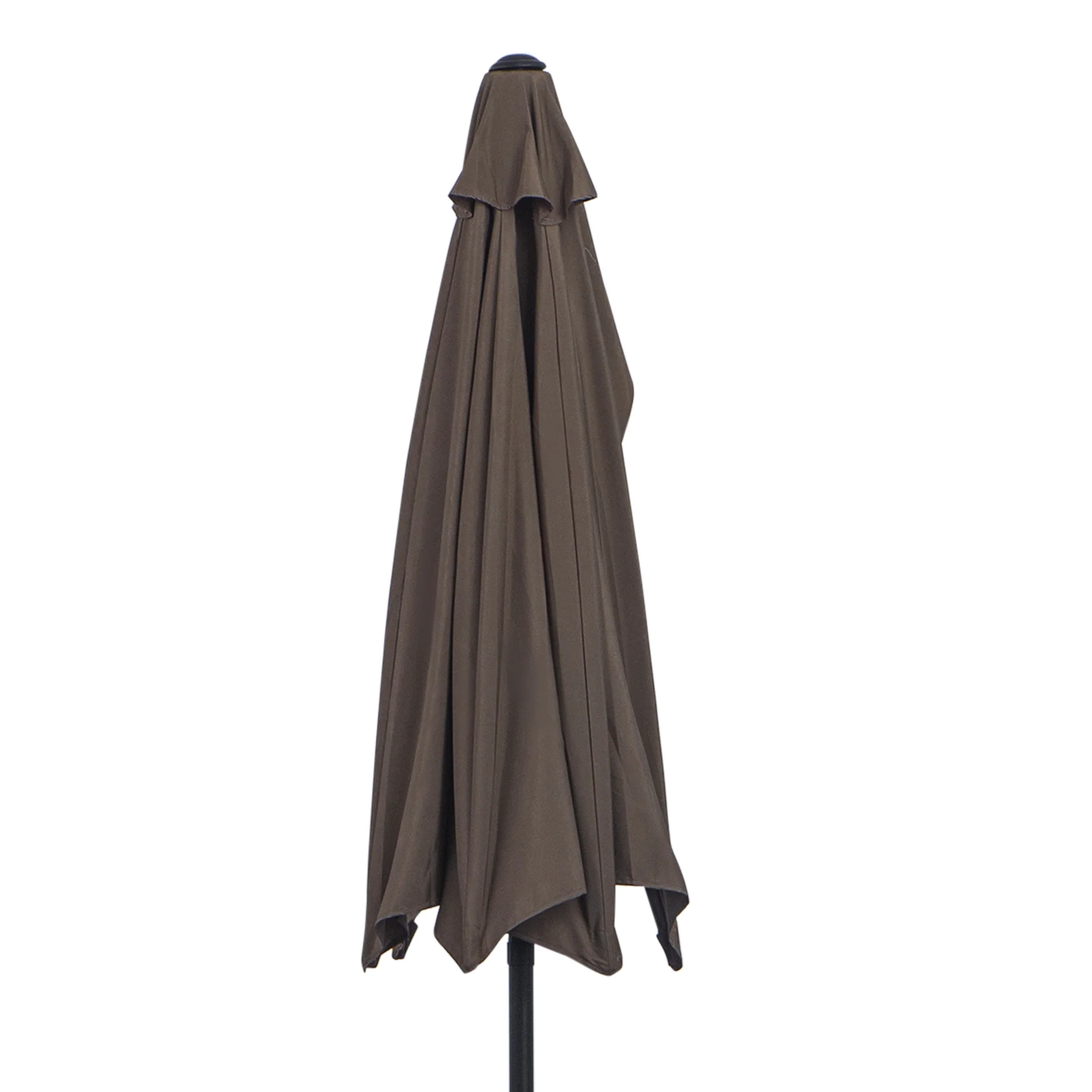 Outsunny 2.7m Metal Frame Garden Furniture Parasol Half Round Umbrella - Image 8