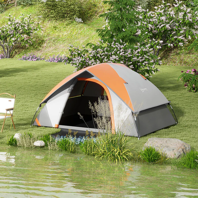 Outsunny 2 Man Camping Tent w/ Sewn-in Groundsheet, 3000mm Waterproof - Image 11