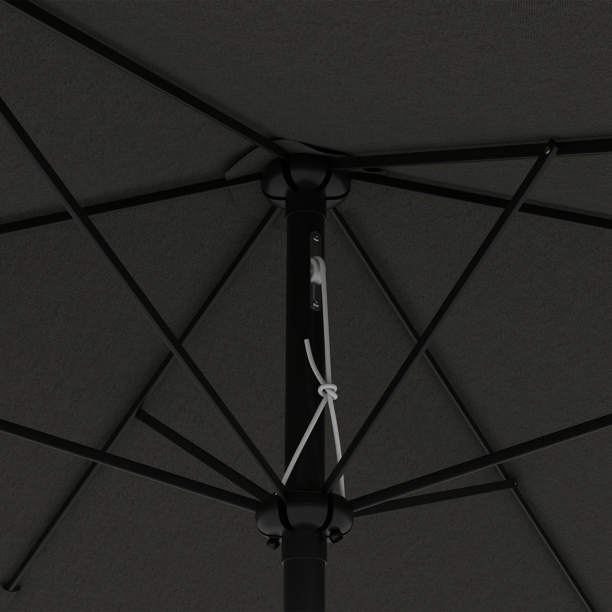 Outsunny 2 X 3(m) Garden Parasol Rectangular Market Umbrella W/ Crank - Brown/Beige/Black/Grey - Image 34