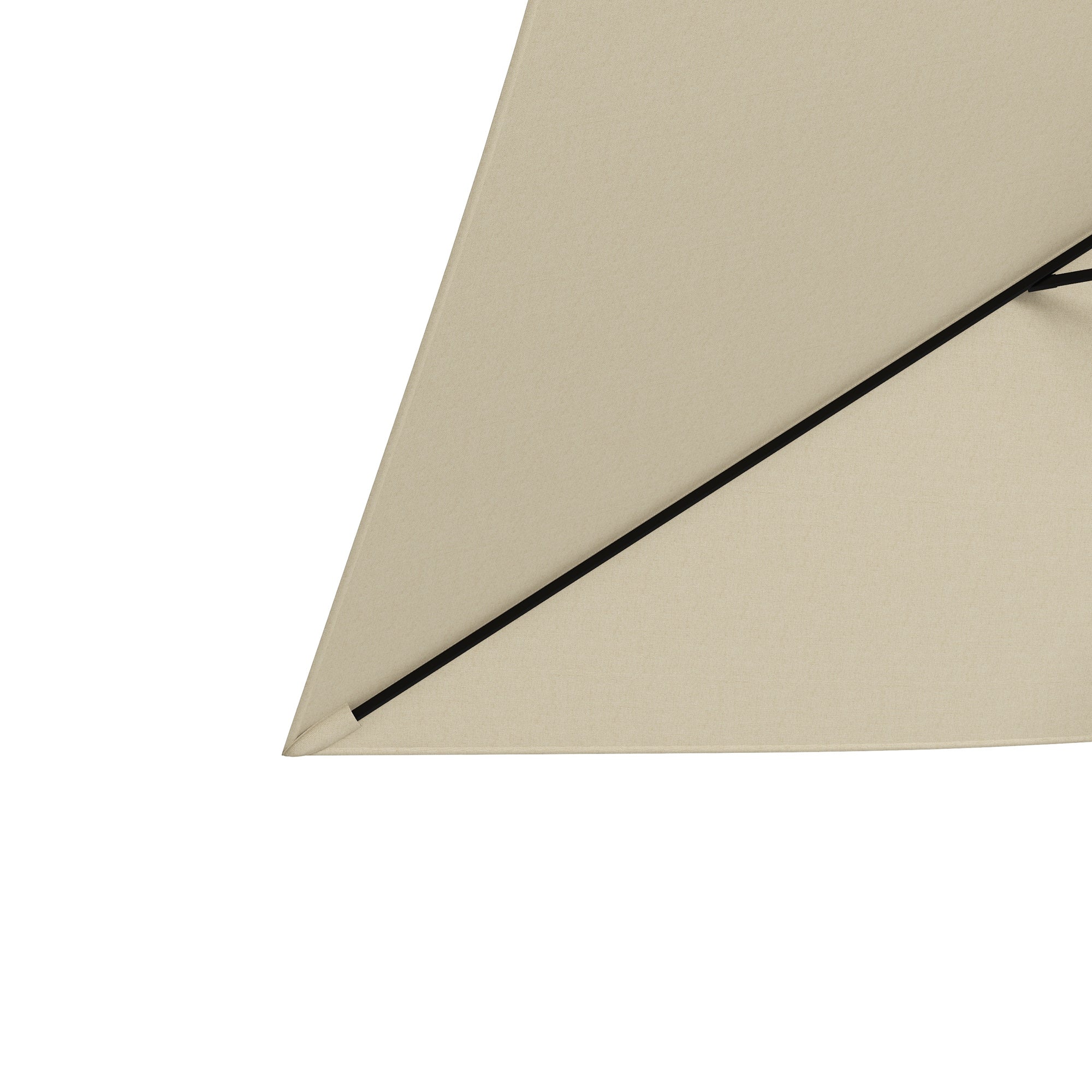 Outsunny 2 X 3(m) Garden Parasol Rectangular Market Umbrella W/ Crank - Brown/Beige/Black/Grey - Image 8
