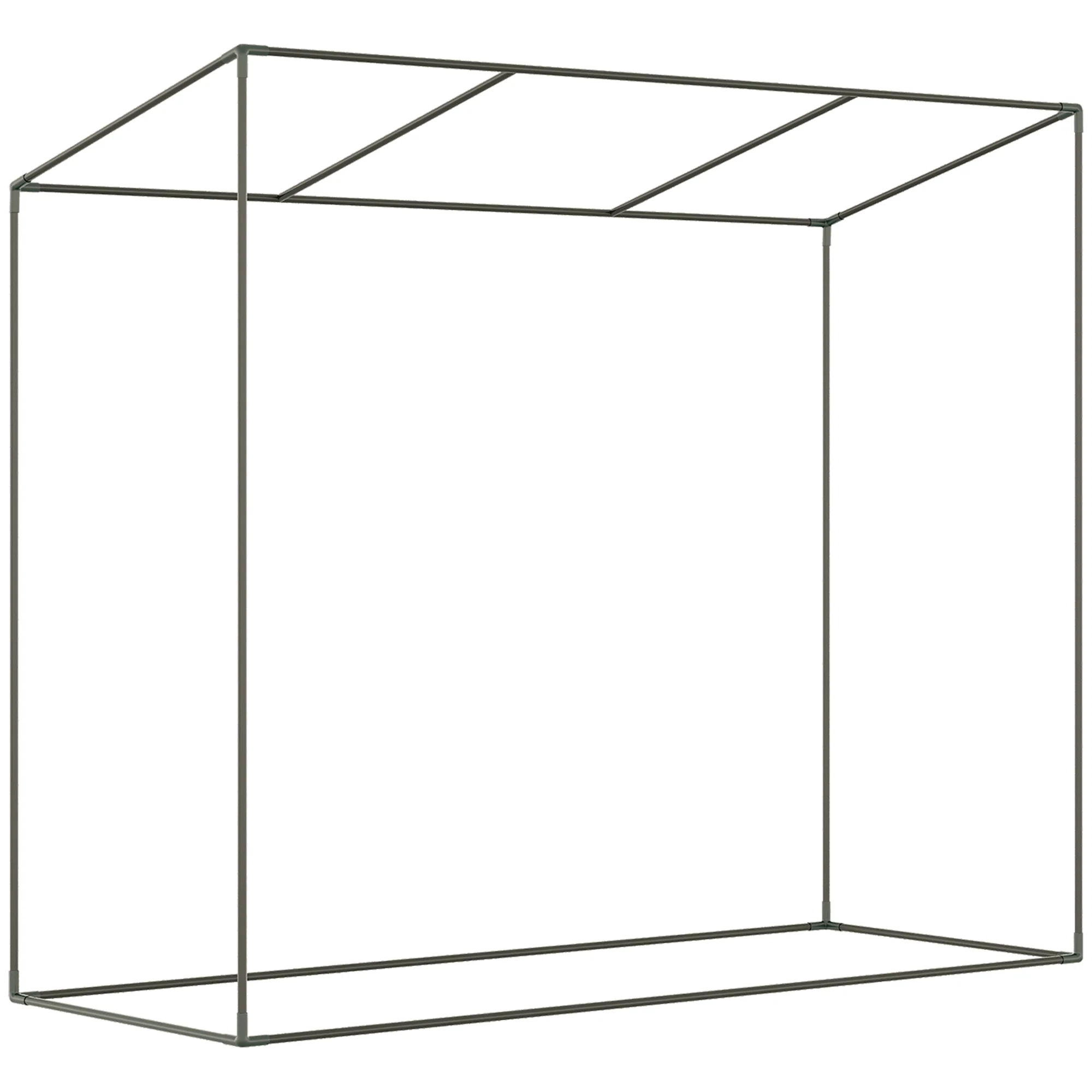 Outsunny 200x76x168cm Walk-in Garden Greenhouse Plant Warm House w/ Roll Up Door - Image 8
