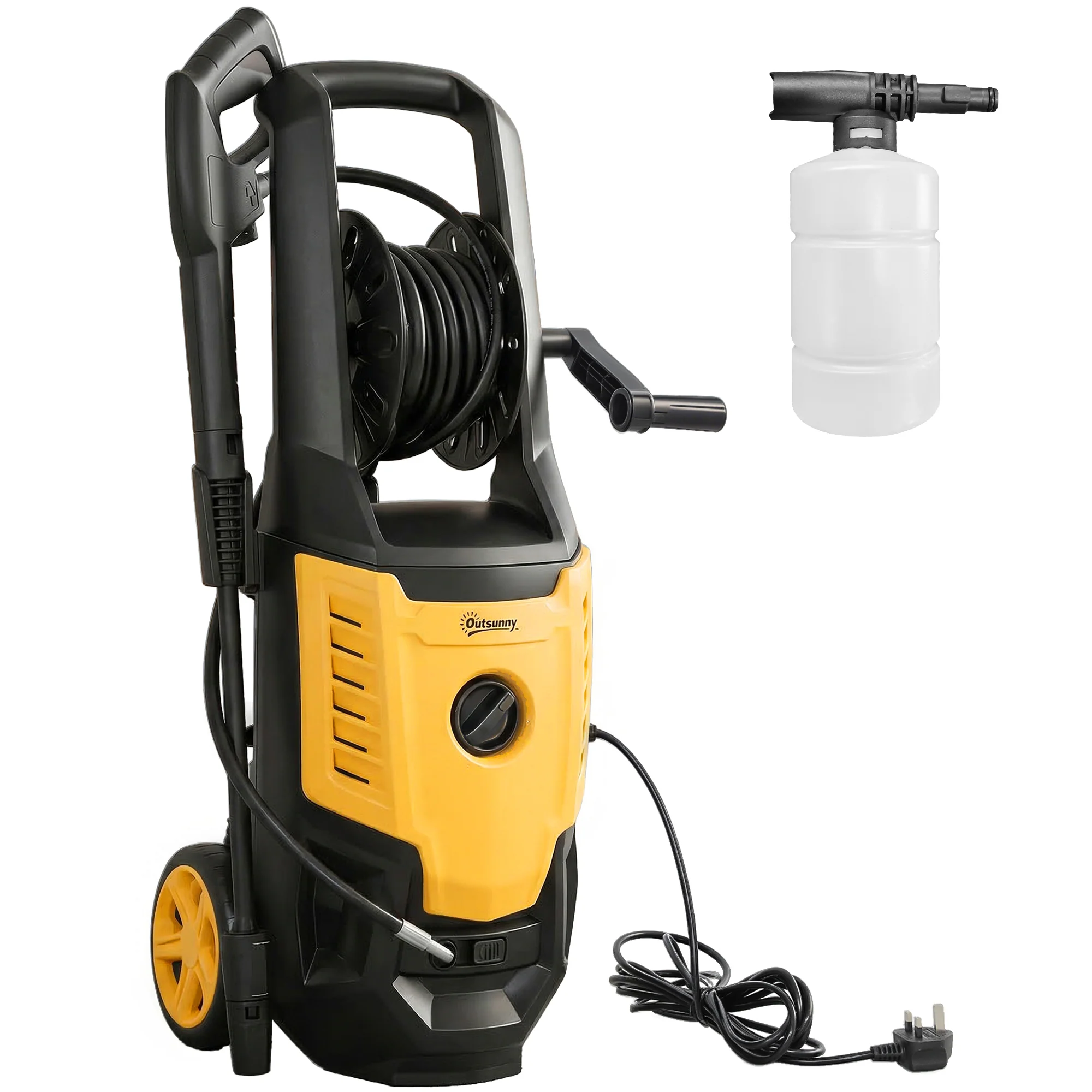 Outsunny 2200W Power Washer 170 Bar Pressure With Adjustable Nozzle