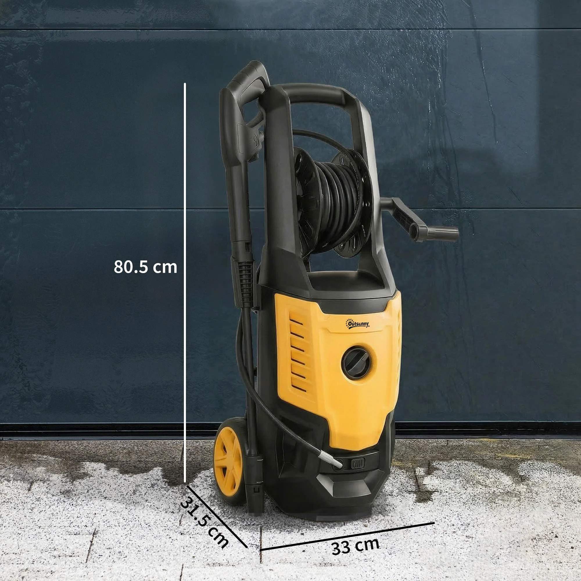 Outsunny 2200W Power Washer 170 Bar Pressure With Adjustable Nozzle - Image 5