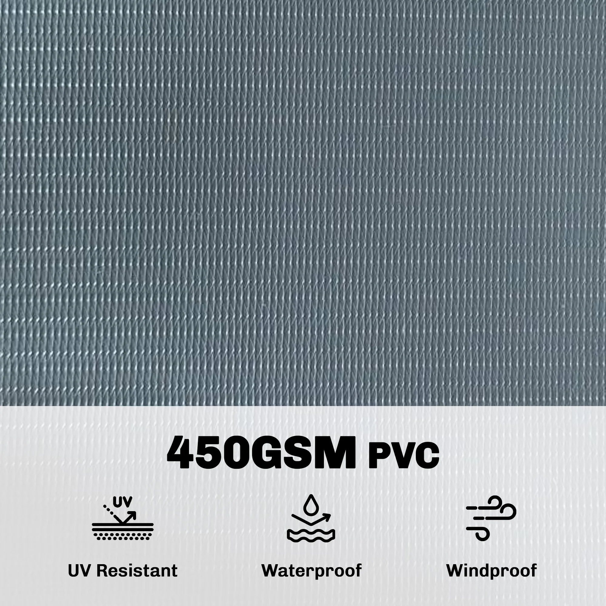 Outsunny 2Pcs Privacy Garden Screen Fence, Windbreak Fence With Clips, Grey - Image 4