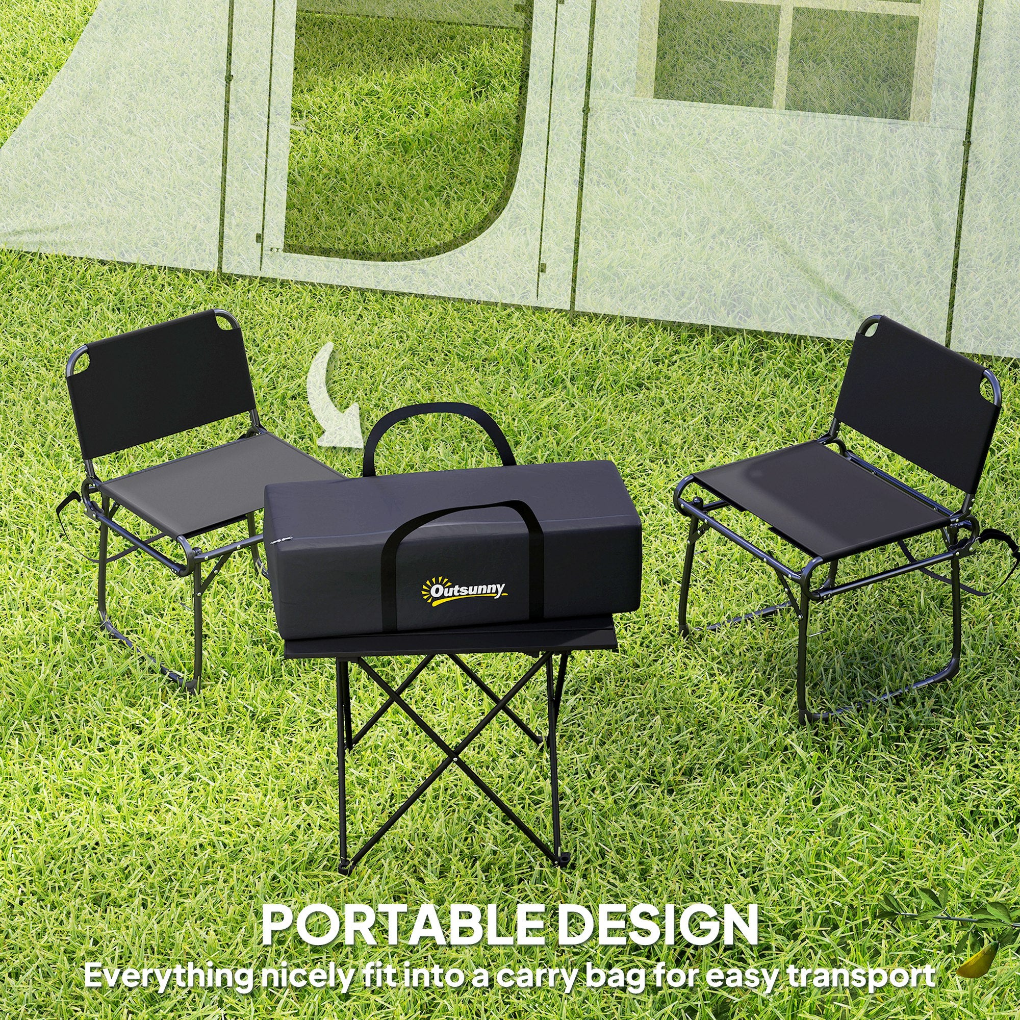 Outsunny 3-4 Man Tunnel Tent With Sewn In Floor, 3000mm Waterproof - Image 16