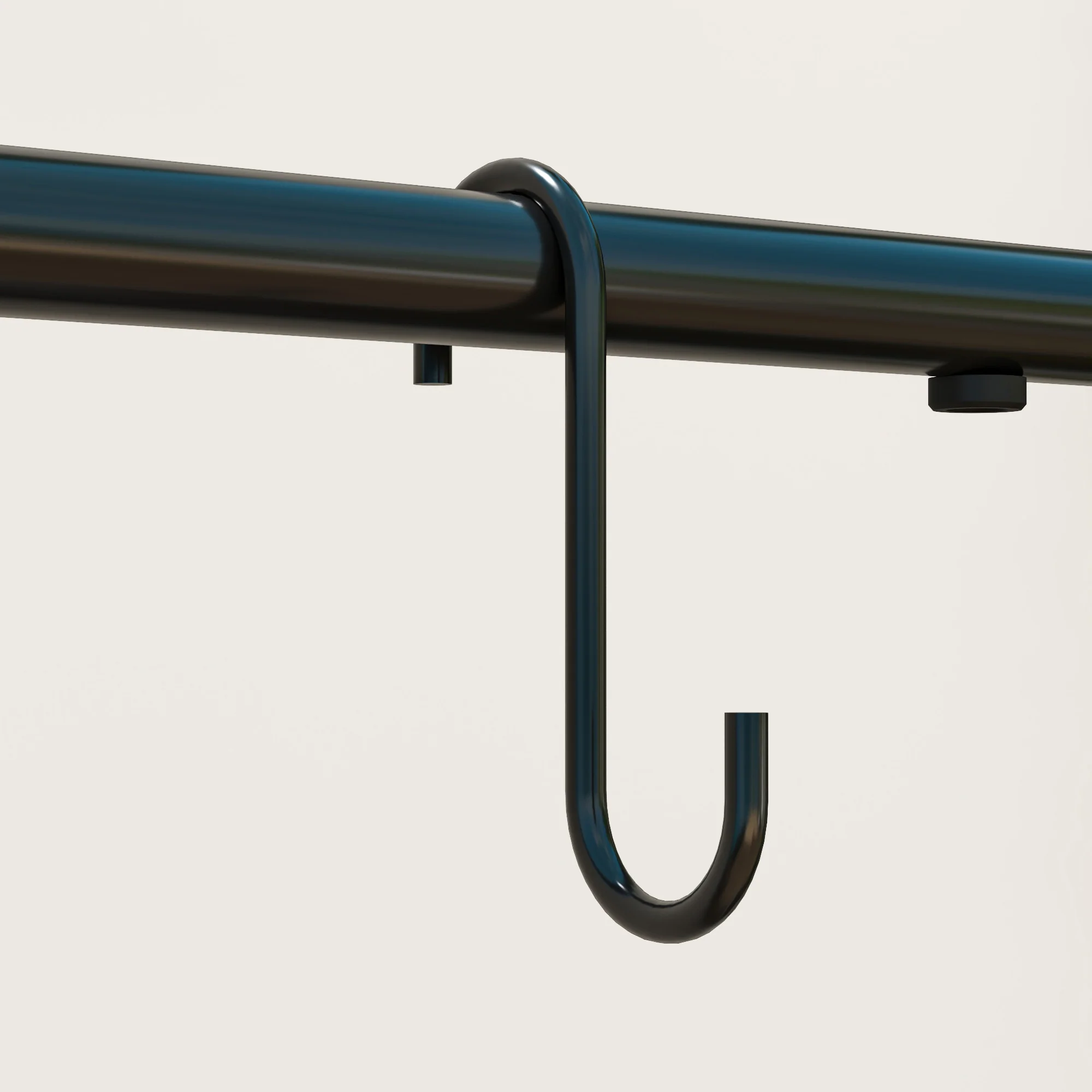 Outsunny 3 Tier Plant Stand w/ Hanging Hooks for Balcony Living Room, Black - Image 9