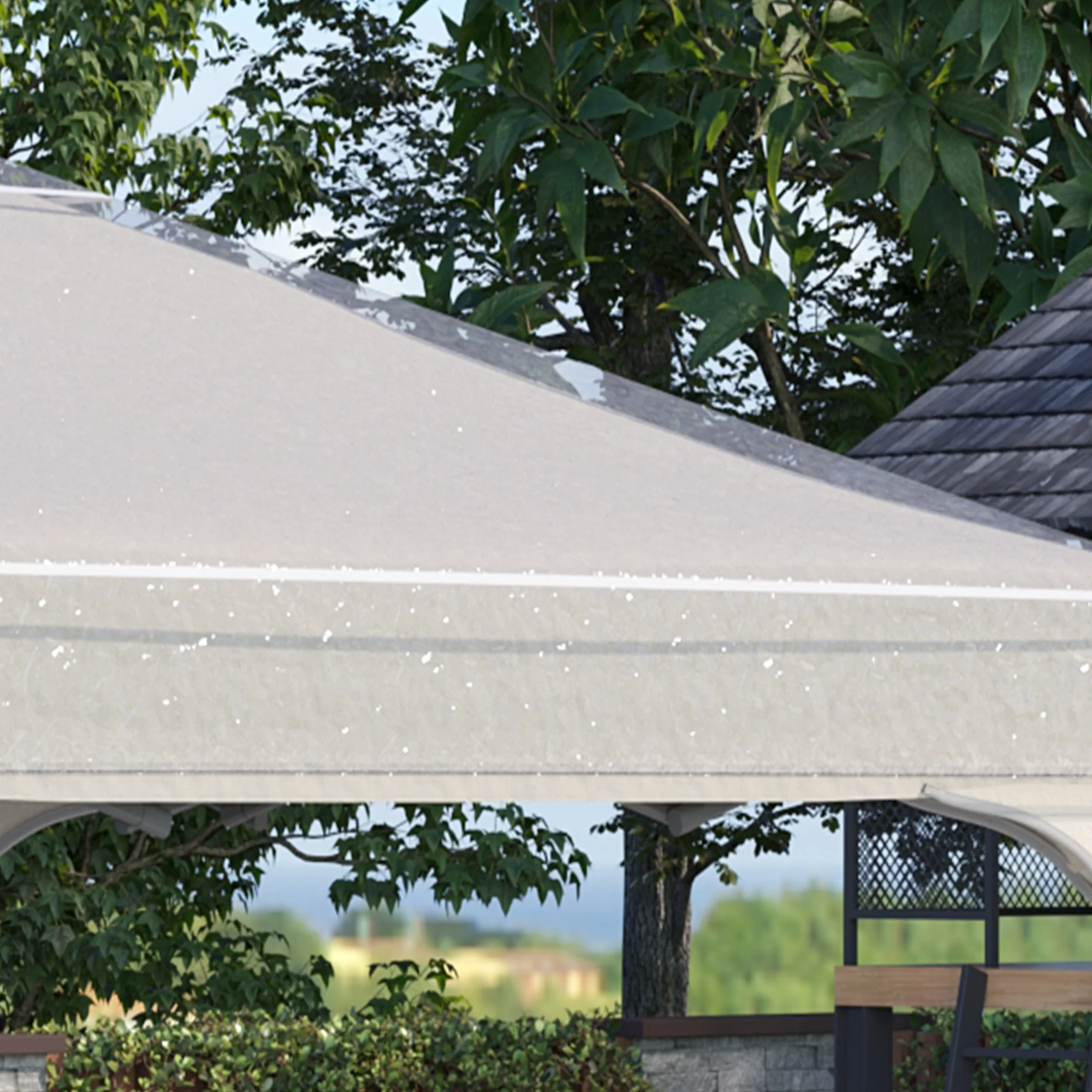 Outsunny 3 X 3 (m) Gazebo Protective Cover, Waterproof Cover For Canopy, Tent - Image 6