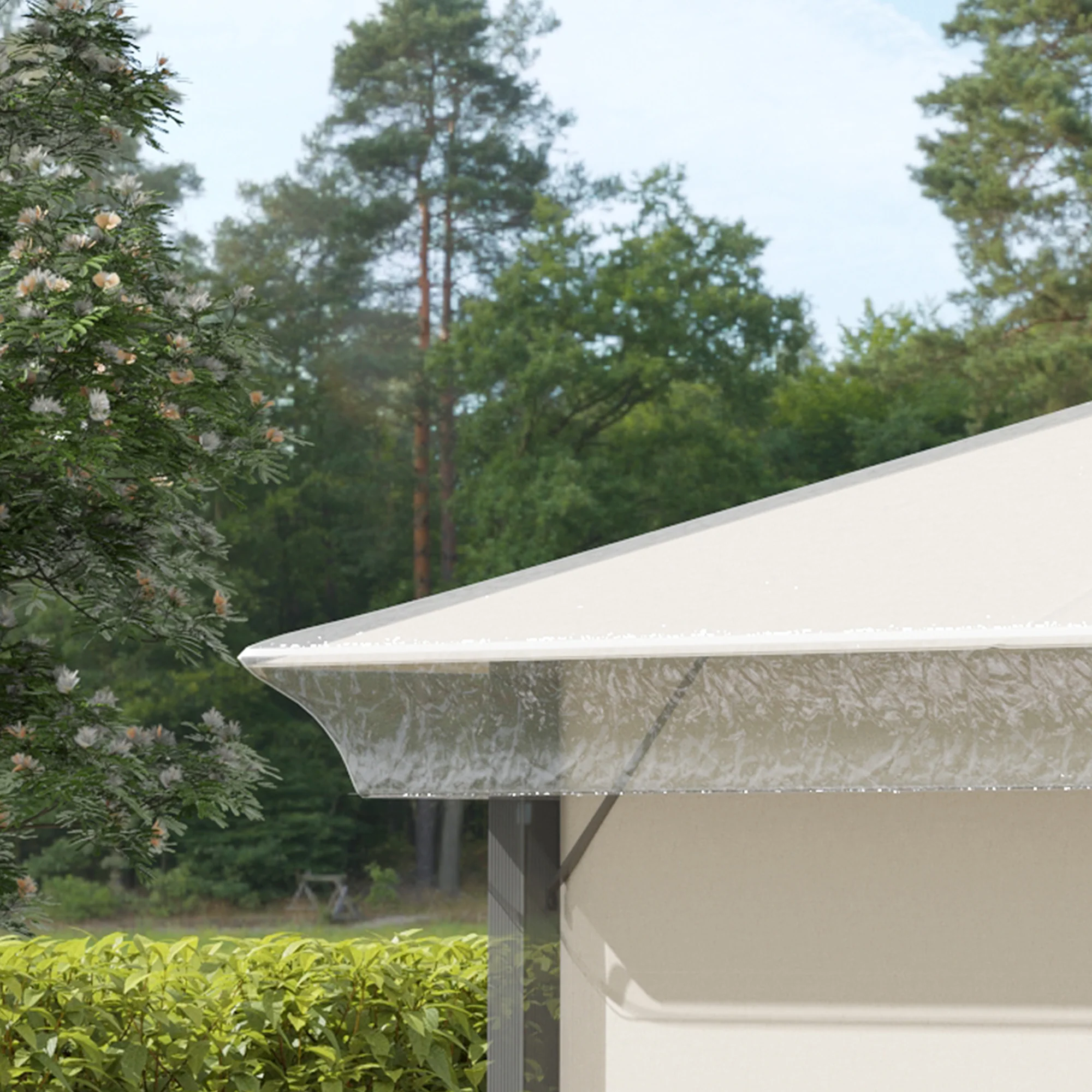Outsunny 3 X 3 (m) Gazebo Protective Cover, Waterproof Cover For Canopy, Tent - Image 9
