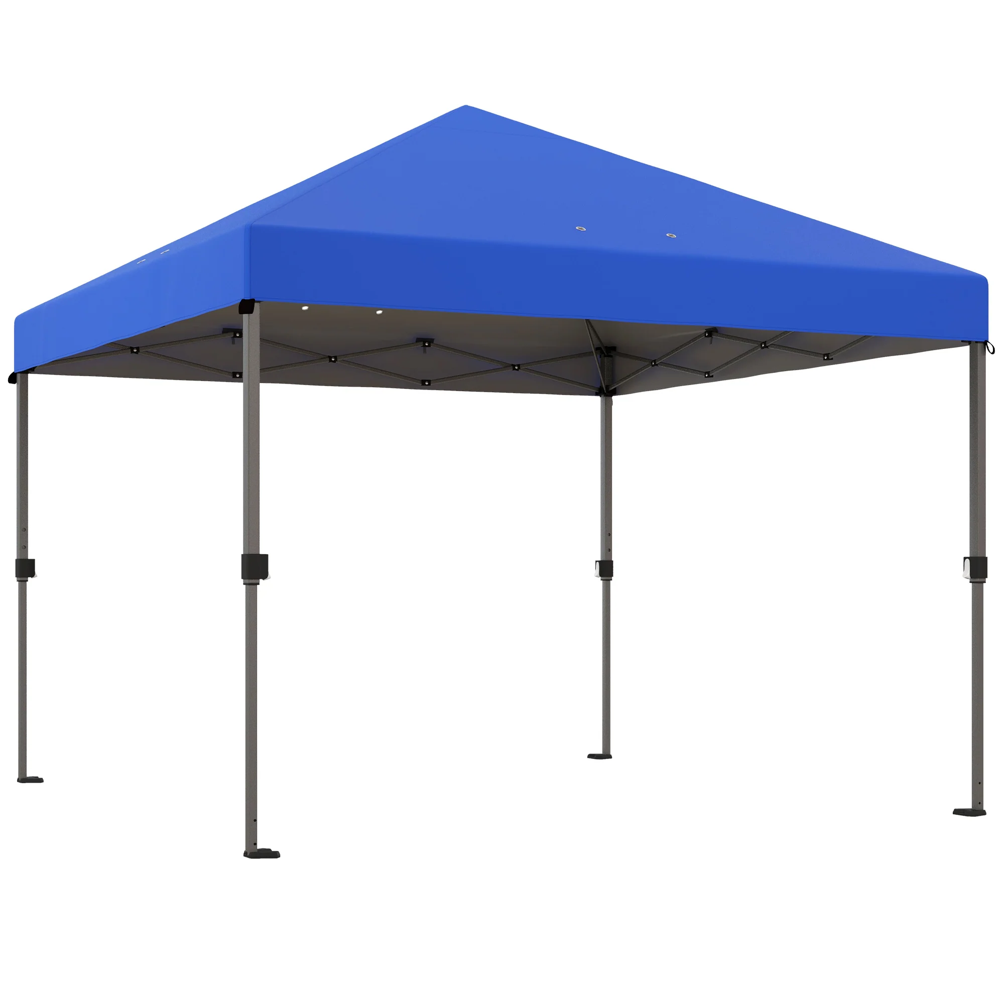 Outsunny 3 X 3(m) Pop Up Gazebo, Instant Shelter With 1-Button Push - Blue/Grey/Green/White - Image 10