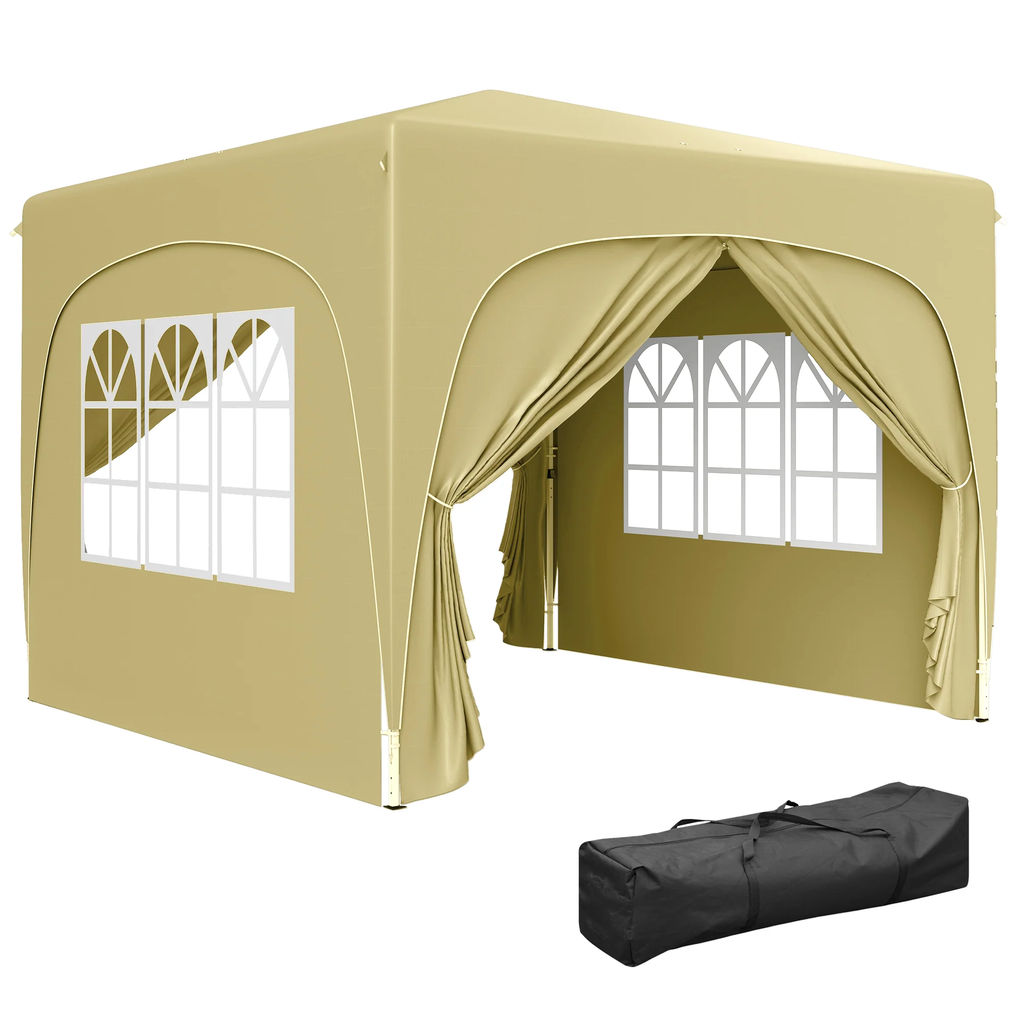 Outsunny 3 X 3(m) UPF50+ Pop Up Gazebo With Sides And Carry Bag - Image 28