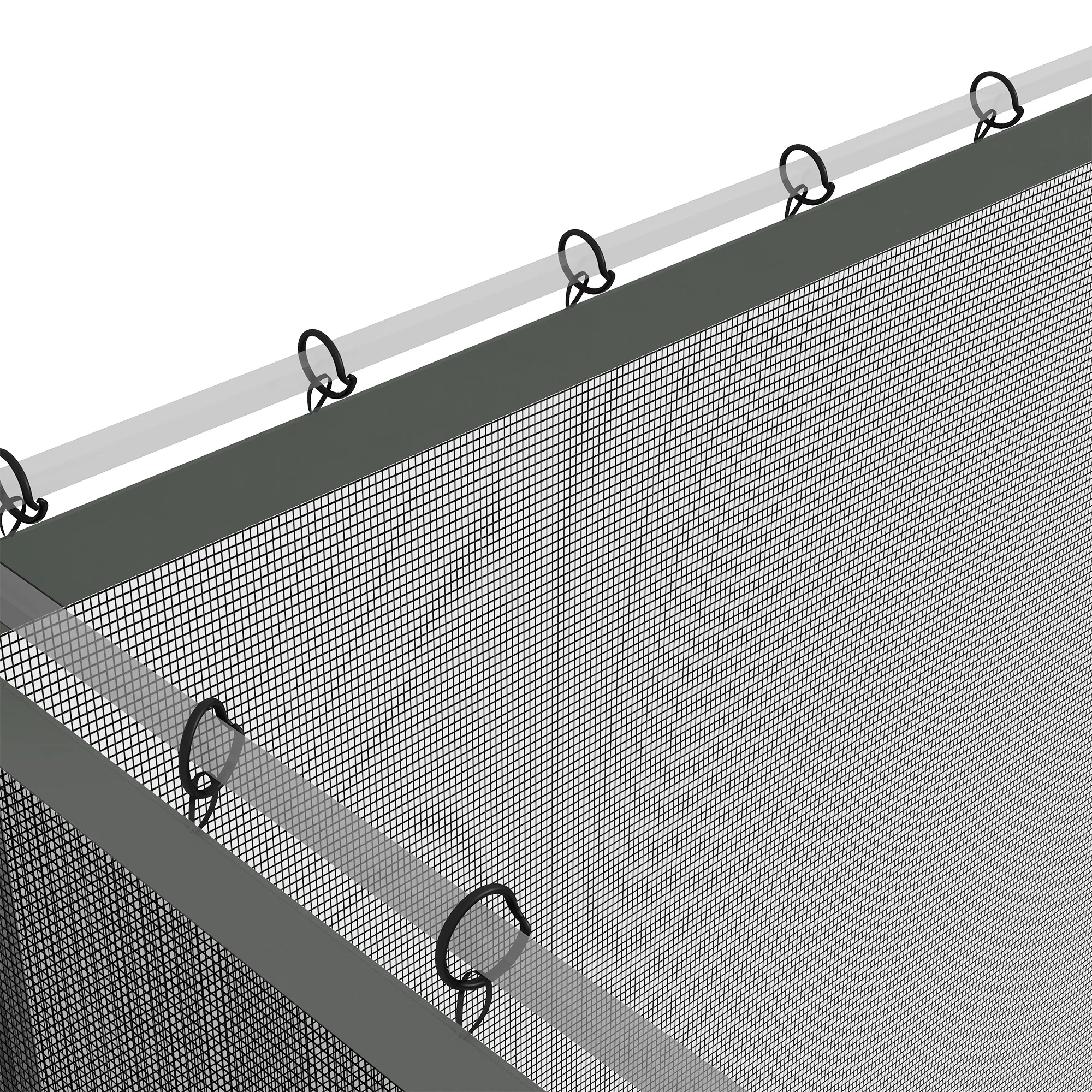 Outsunny 352 x 207cm Universal Replacement Gazebo Mesh Netting Screen Walls - Image 6